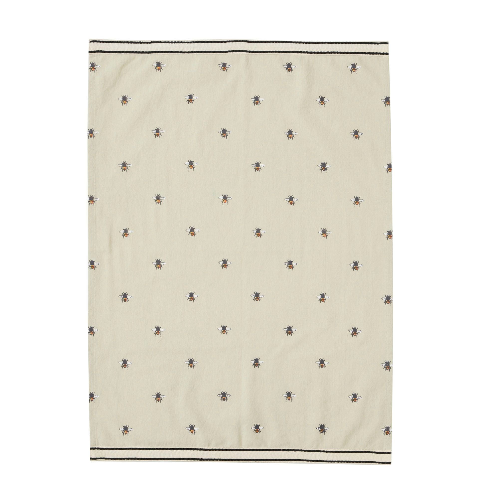 Assemble Beekeeper Cotton Tea Towel Sage
