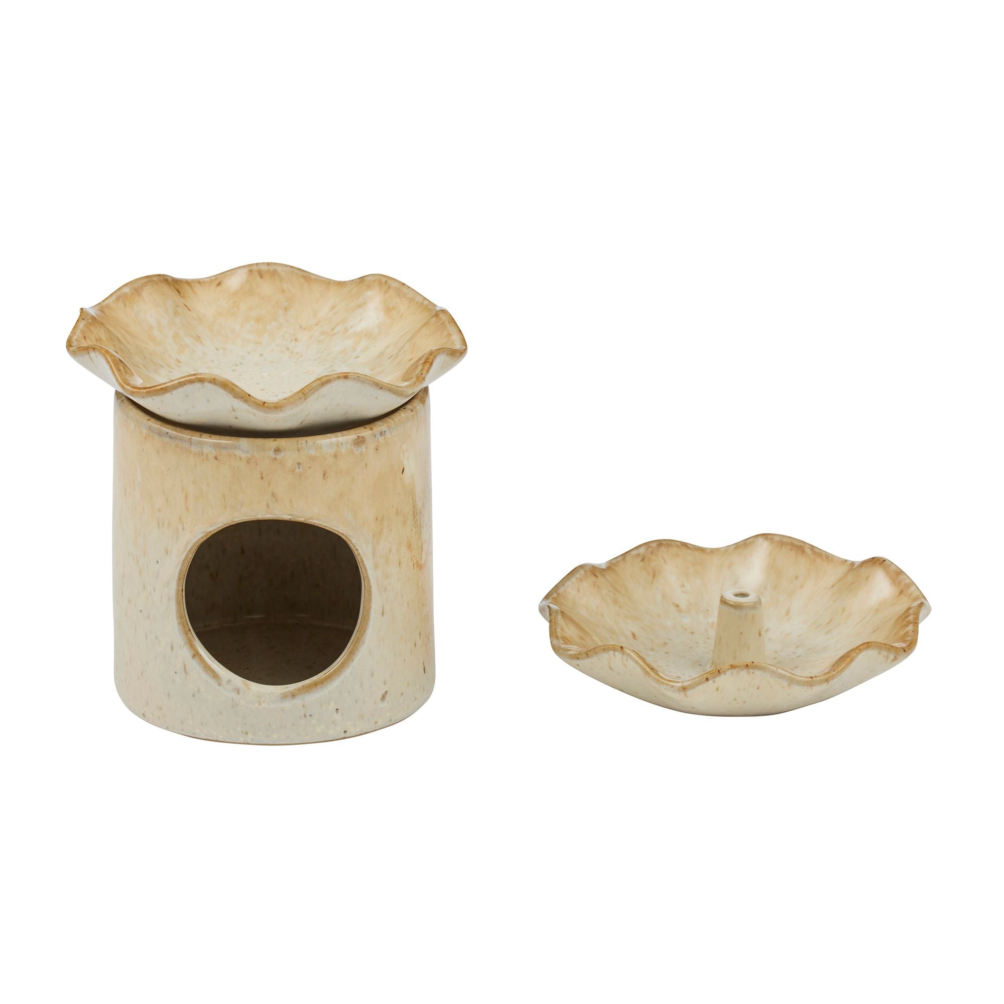 Elemental Evi Oil Burner & Incense Set Natural