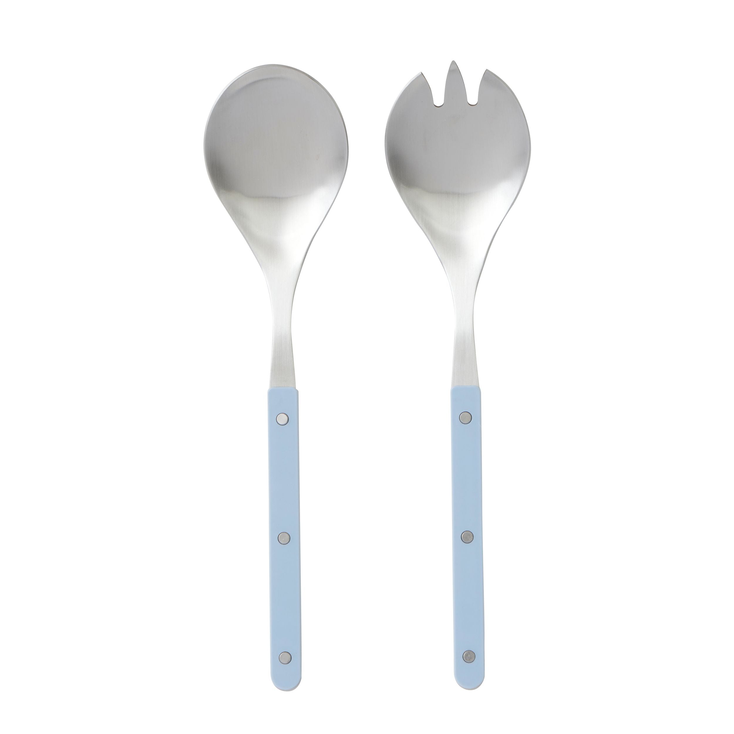 Assemble Remy Set of 2 Stainless Steel Salad Server Denim