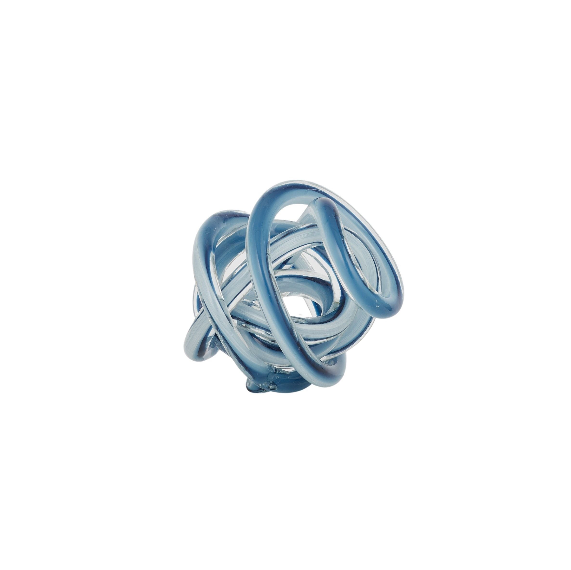 Coast To Coast Flinders Glass Decorative Ball 10cm Blue/White