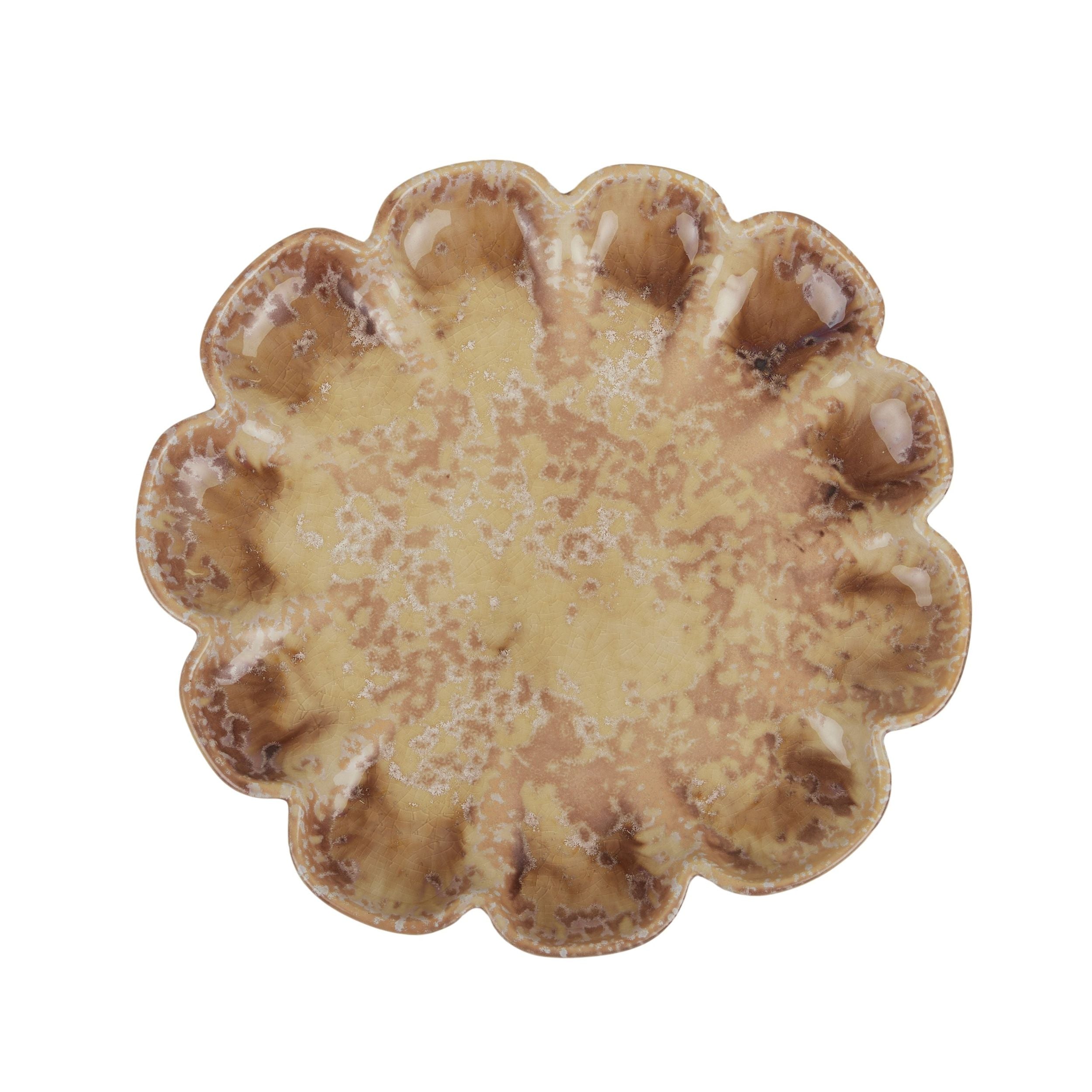 Coast To Coast Odessa Ceramic Plate Natural