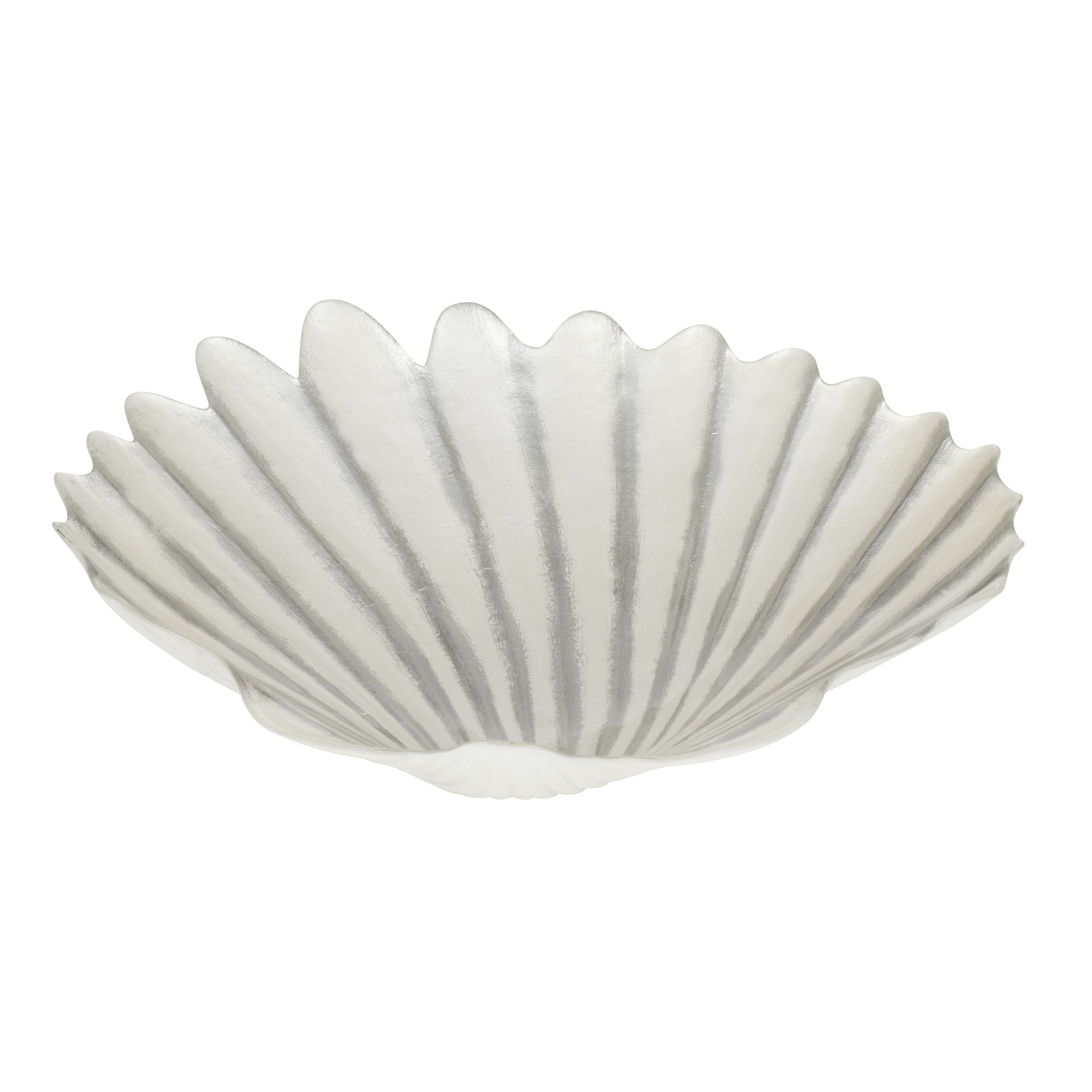 Coast To Coast Cove Glass Plate White/Silver