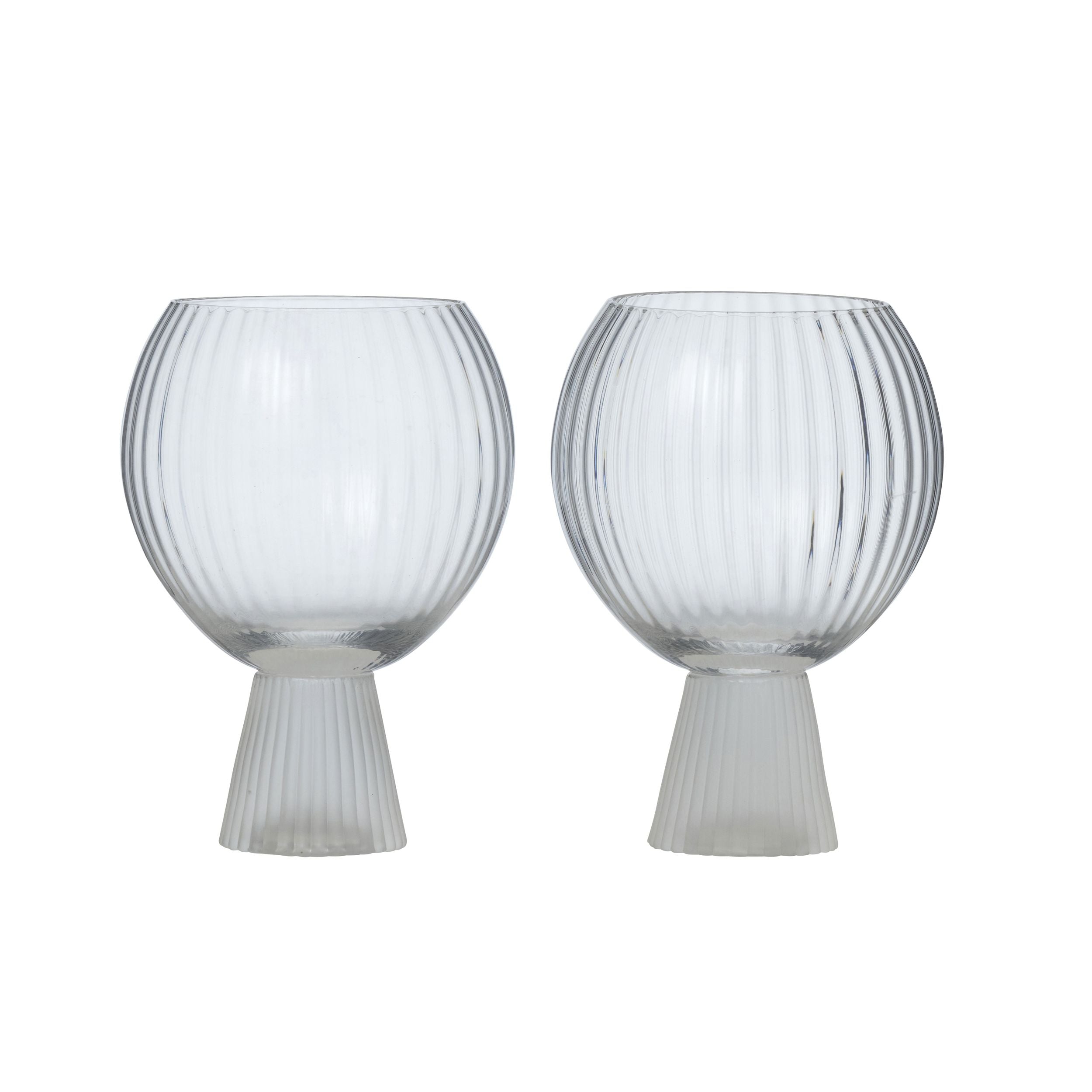 Assemble Brighton Set of 2 Balloon Glass Clear