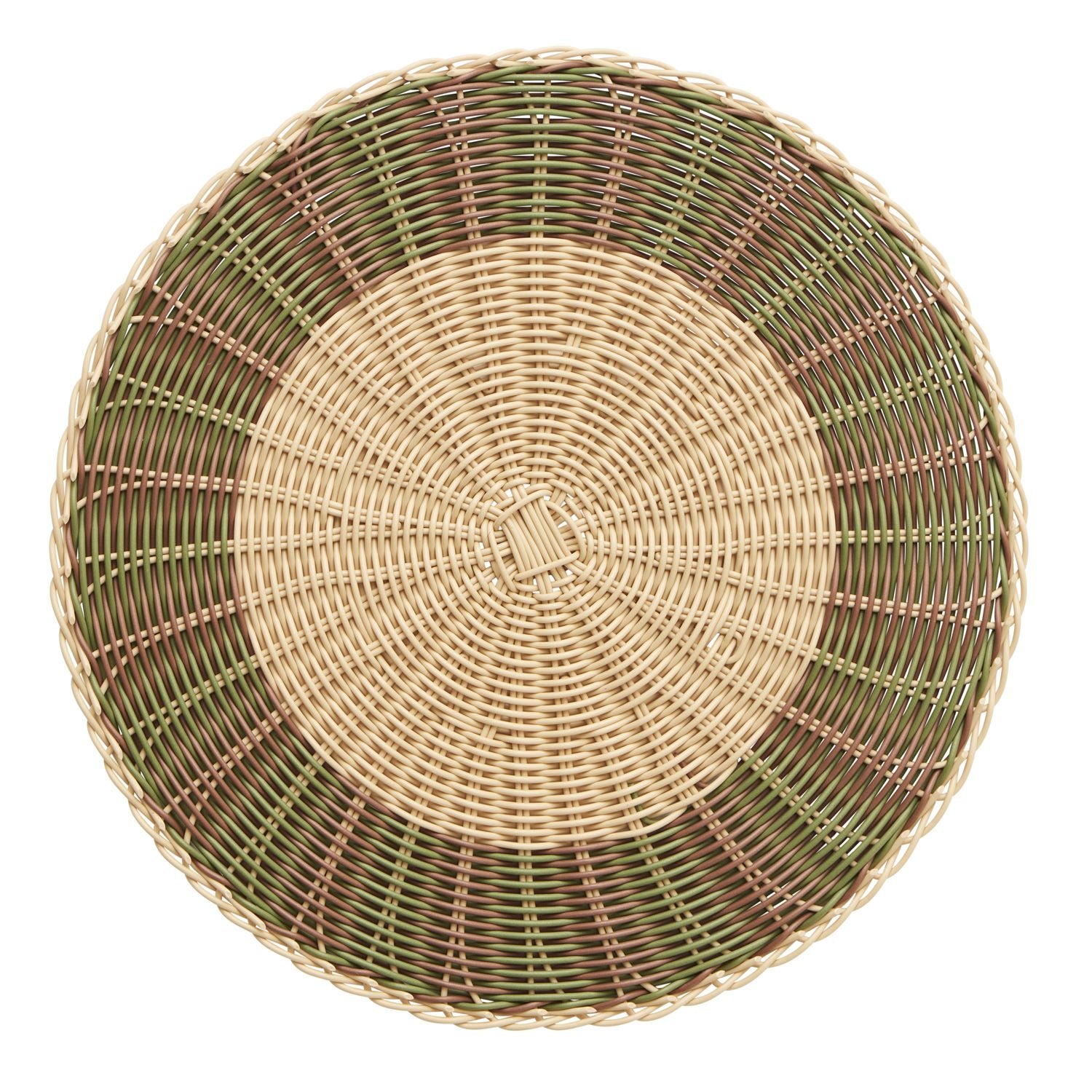 Assemble Umbria Woven Placemat Natural/Olive