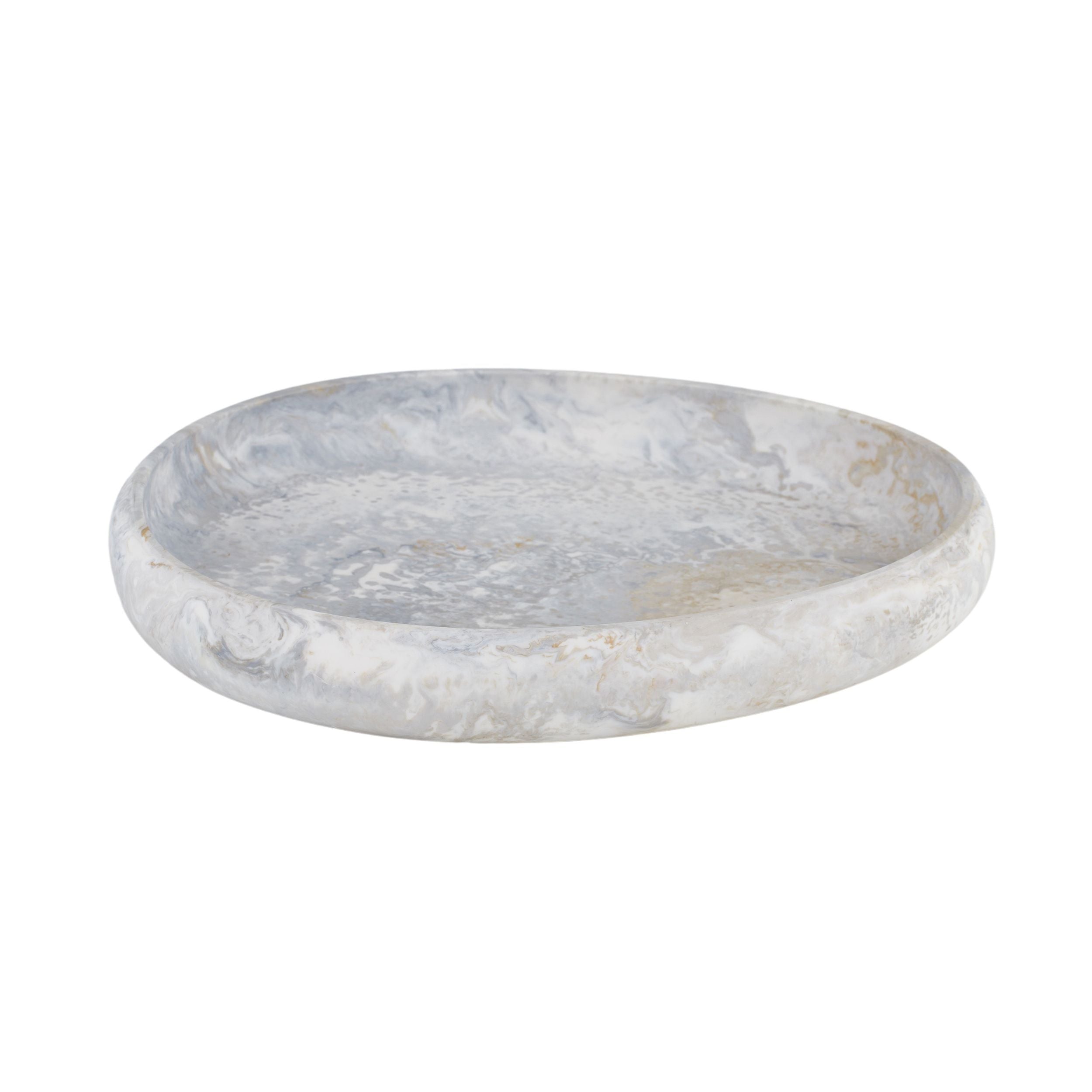 Assemble Hadley Resin Pebble Tray 29x33.5cm Steel