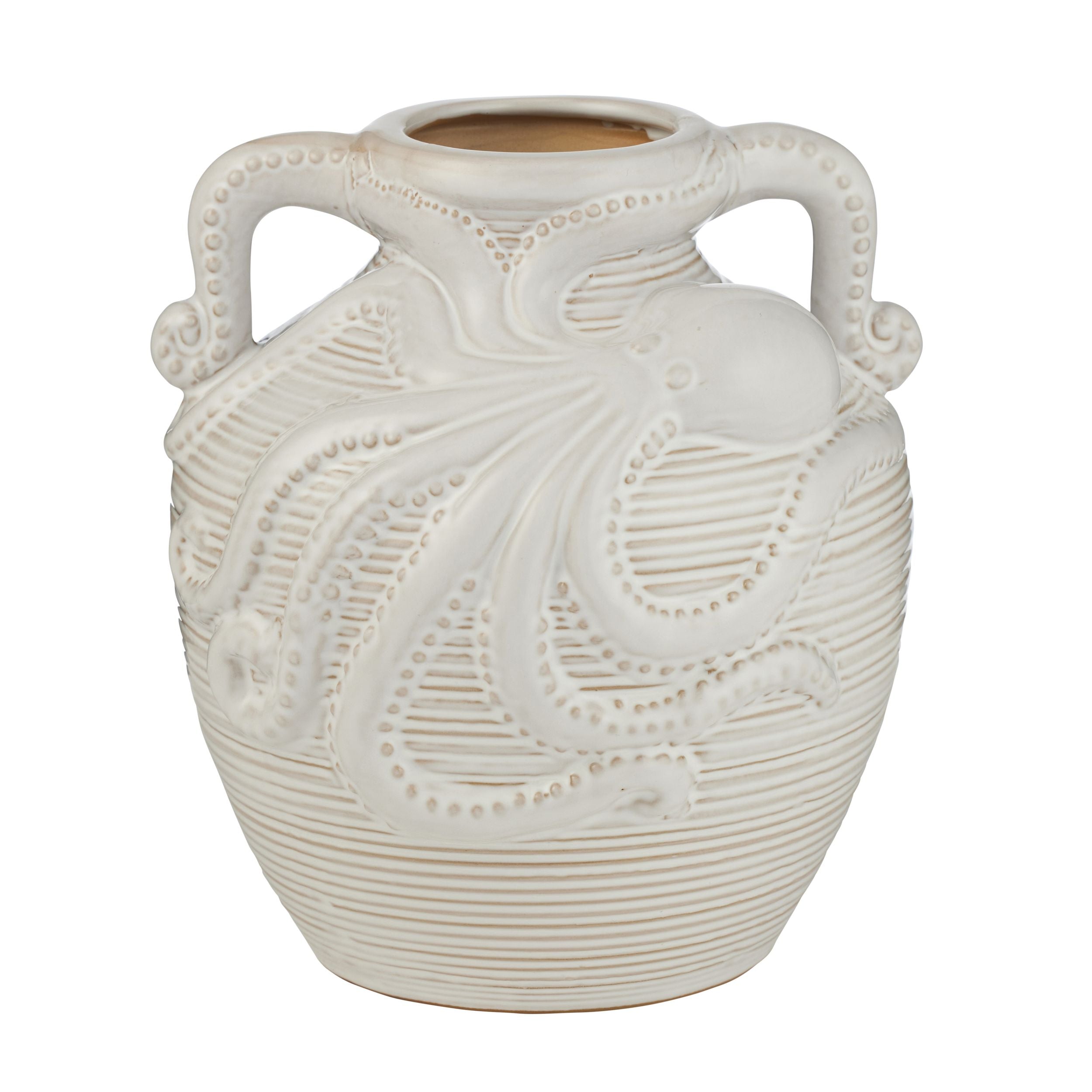 Coast To Coast Octopussy Ceramic Vase White