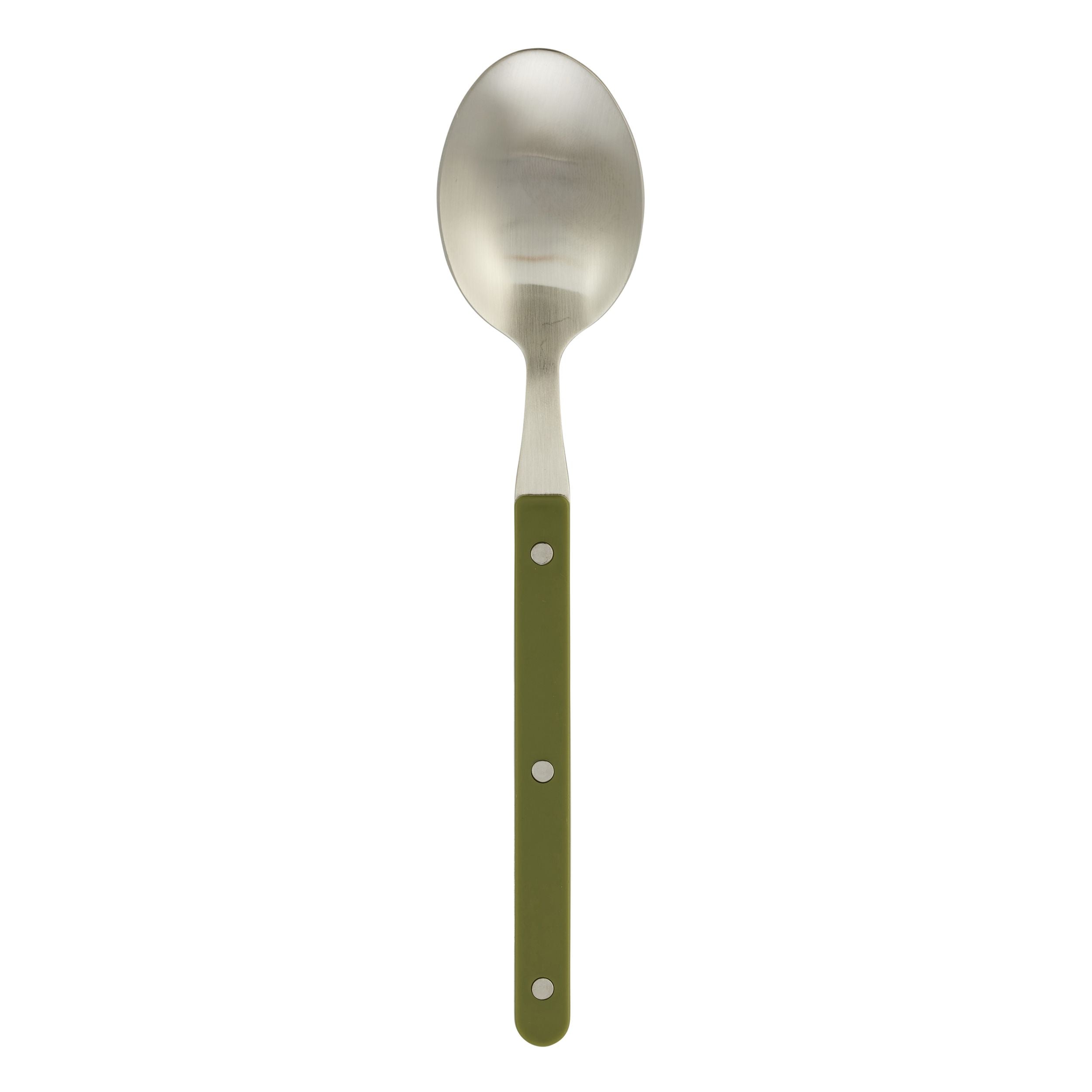 Assemble Remy Stainless Steel Dessert Spoon Olive