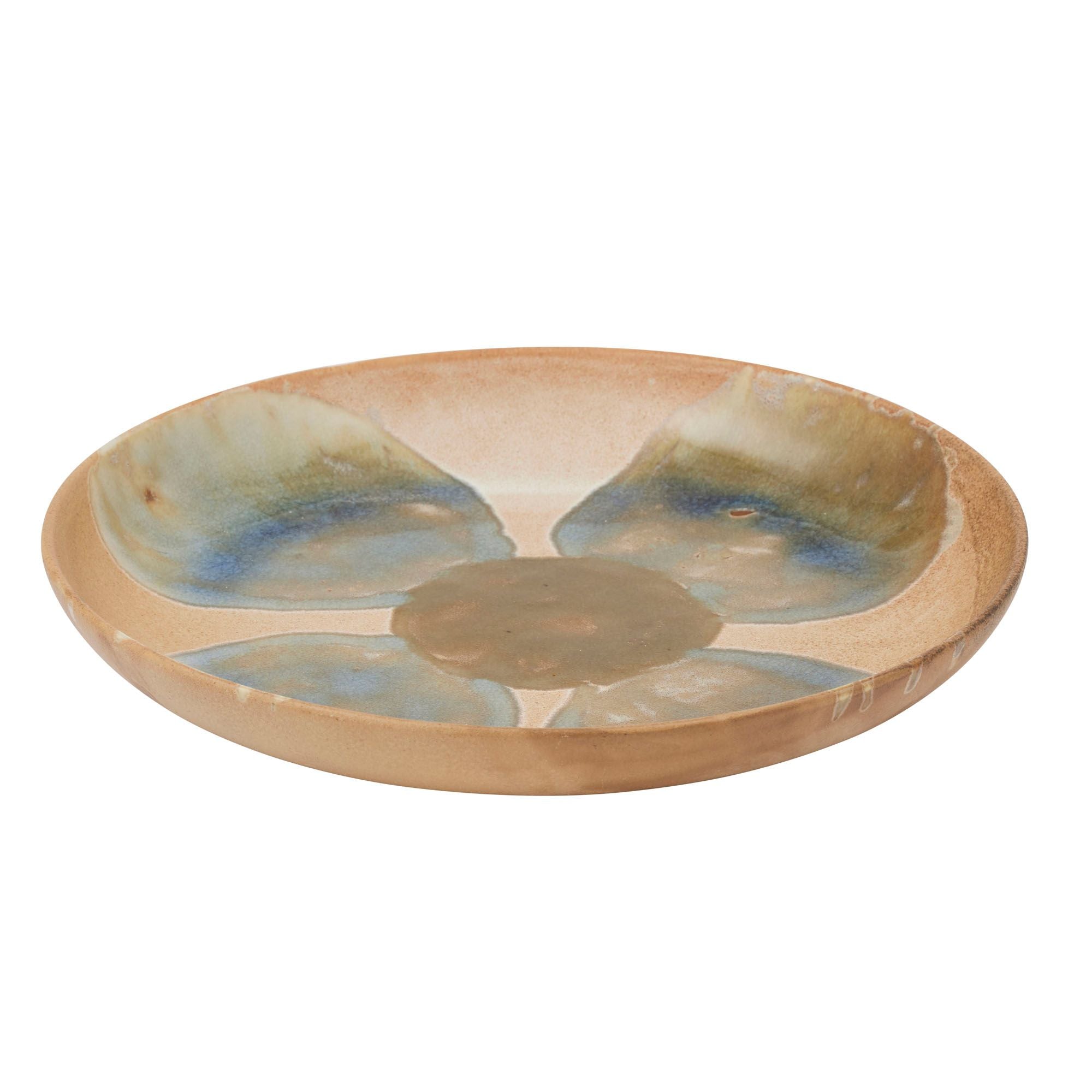 Assemble Delilah Ceramic Platter Blue/Olive