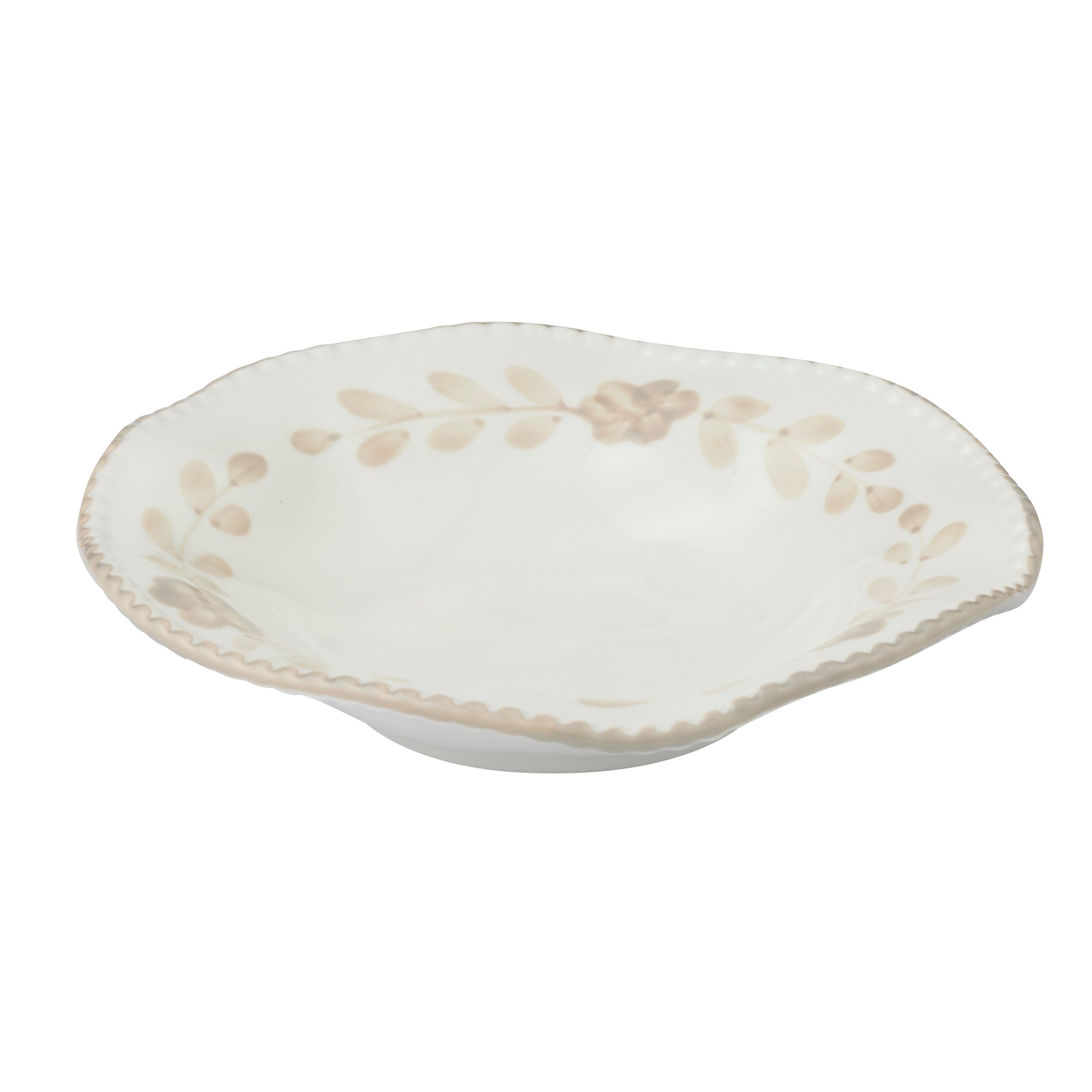 Assemble Alma Ceramic Bowl 22.5x4.5cm Taupe