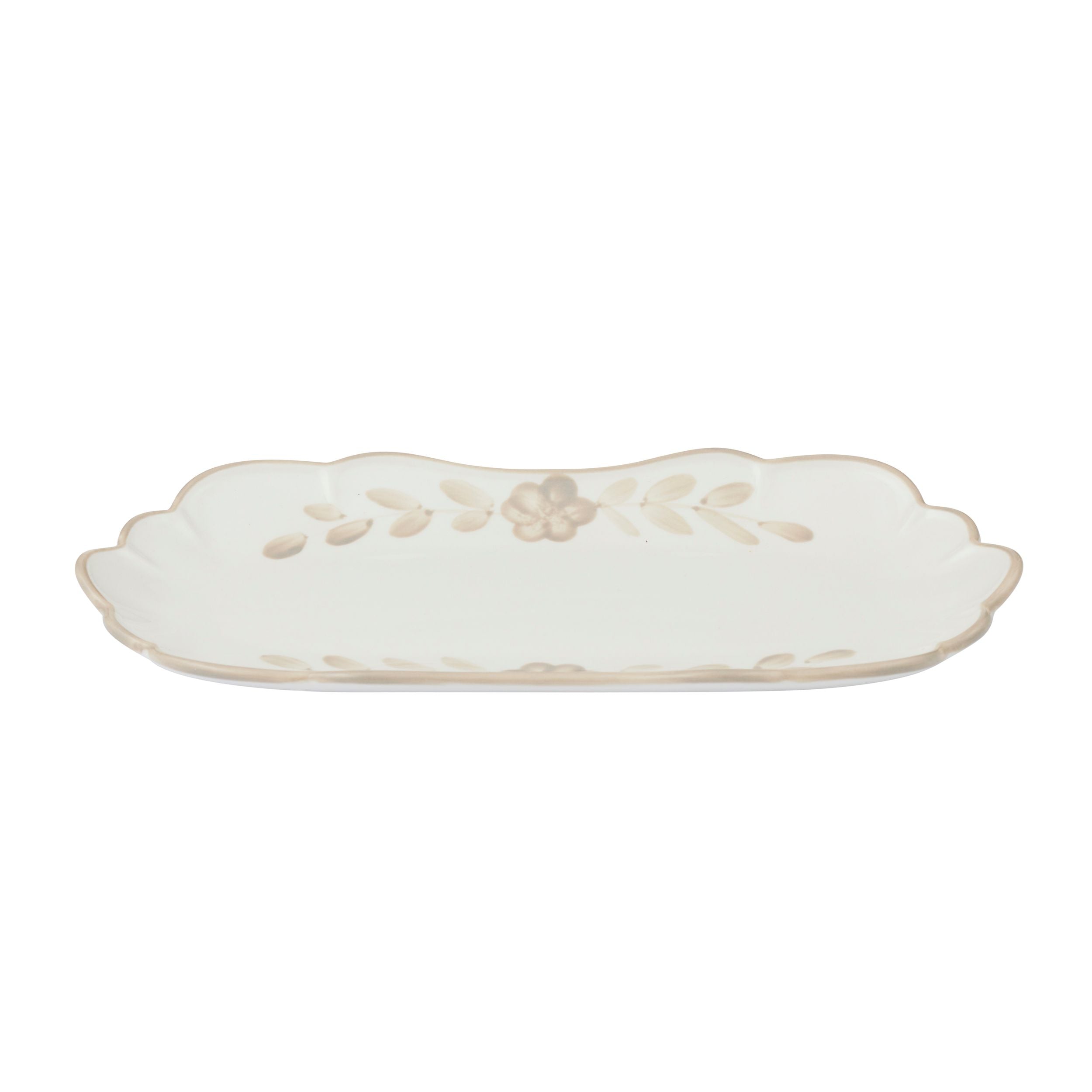 Assemble Alma Ceramic Platter Taupe