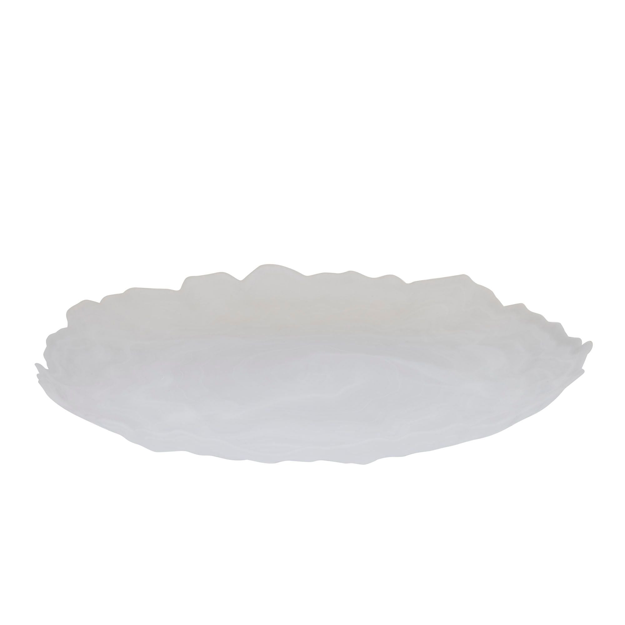 Assemble Sienna Glass Platter White