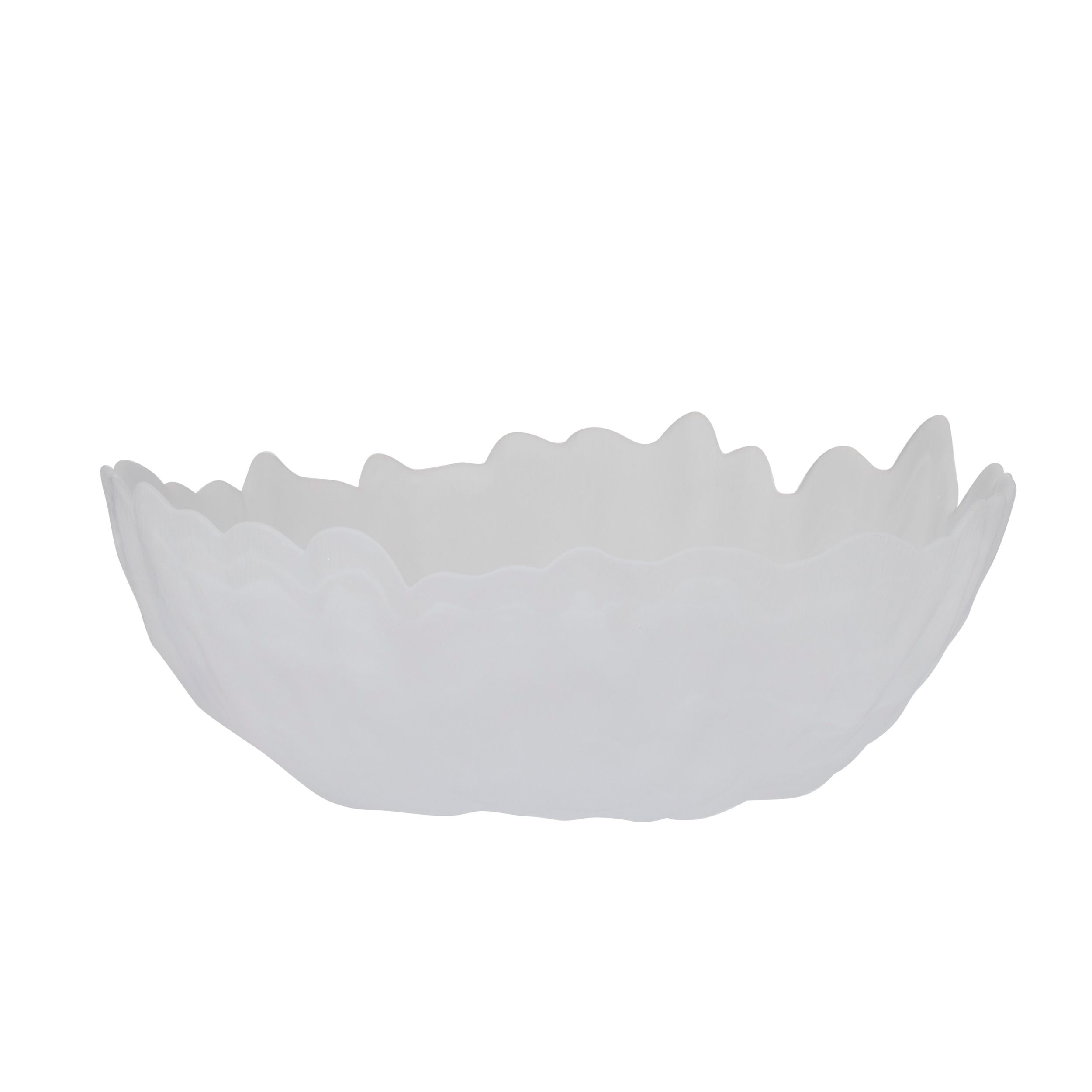 Assemble Sienna Glass Salad Bowl White