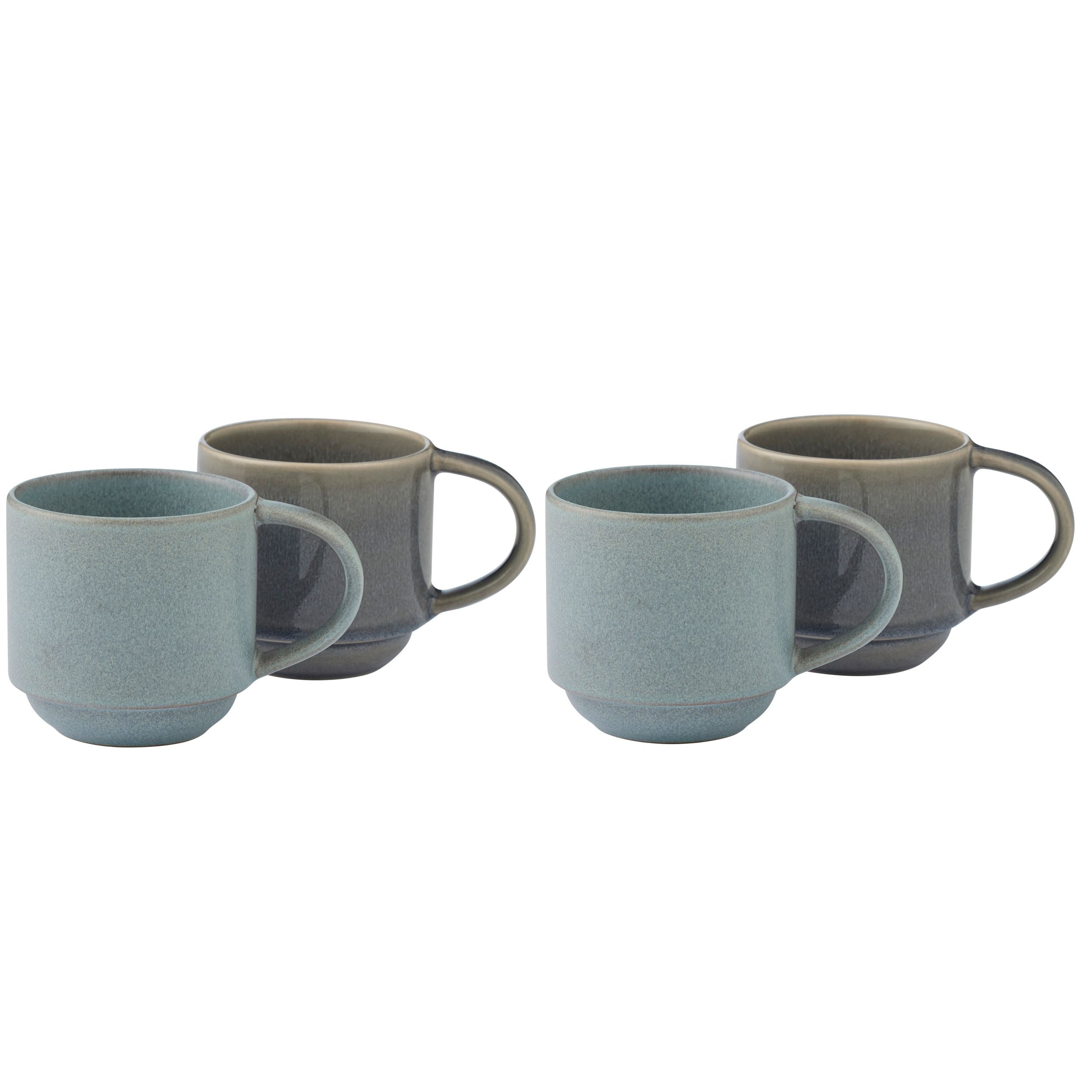 Assemble Calice Set of 4 Ceramic Mug Denim