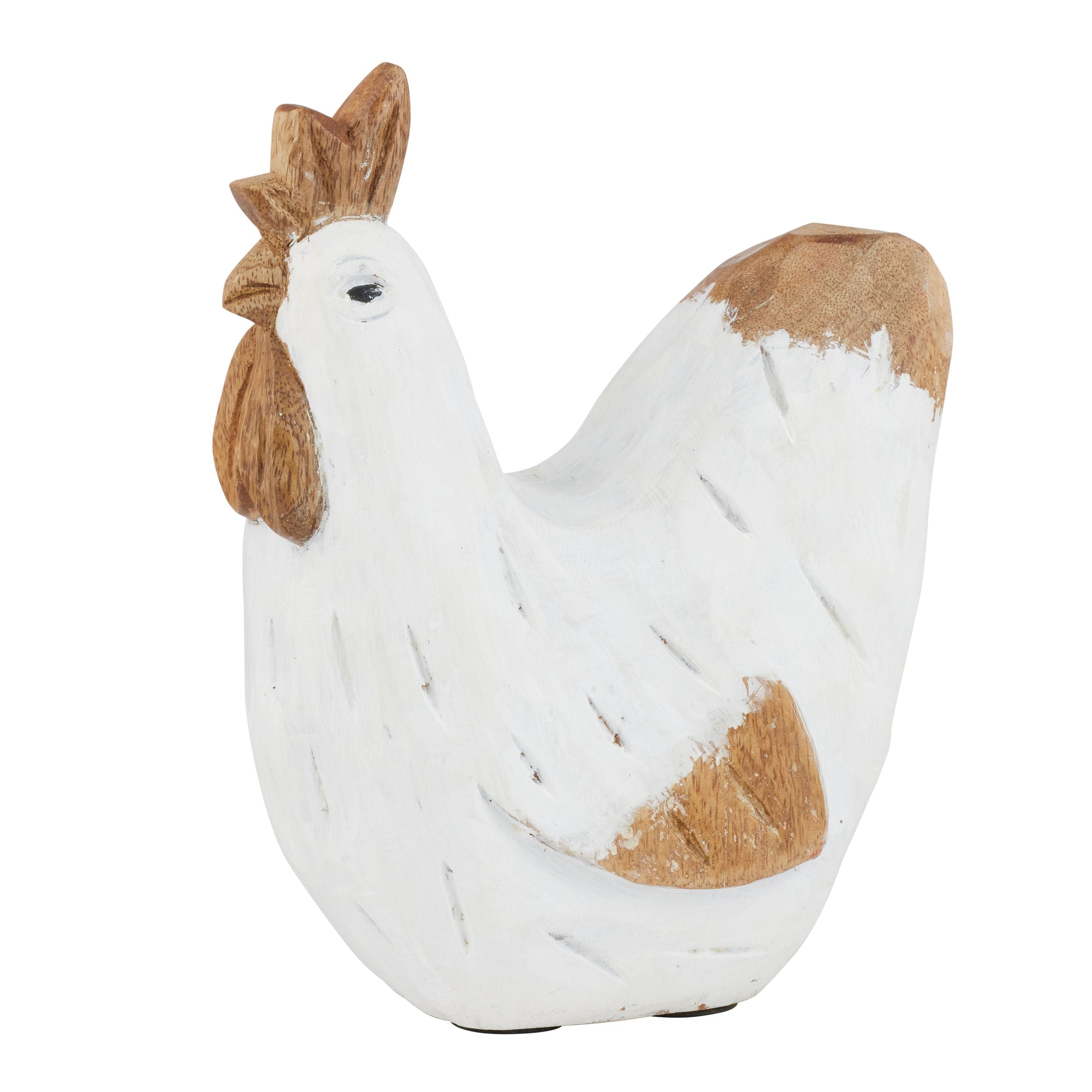 Coast To Coast Cluck Wood Sculpture White/Natural