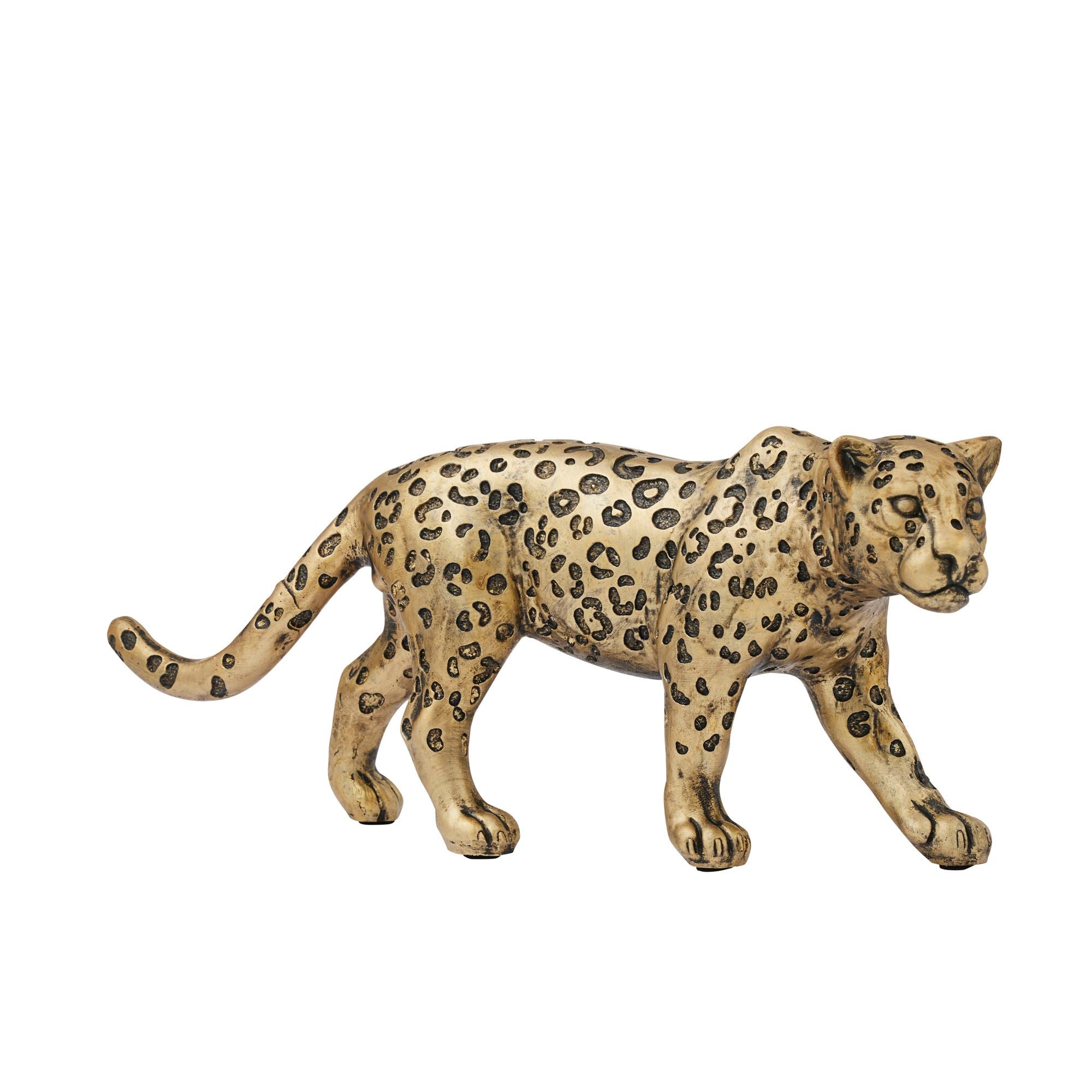 Coast To Coast Leo Leopard Resin Sculpture Gold