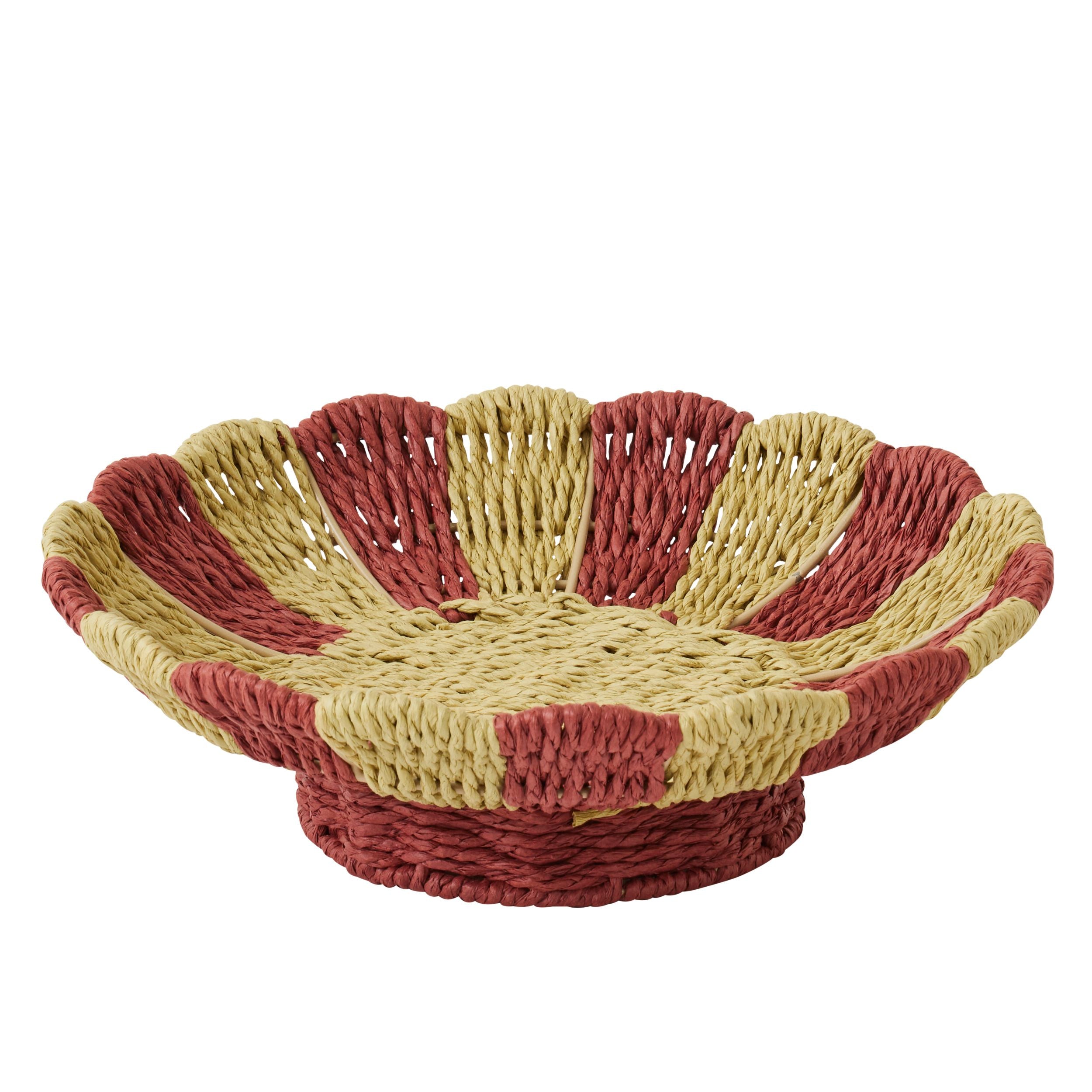Coast To Coast Siena Woven Bowl Natural/Russet