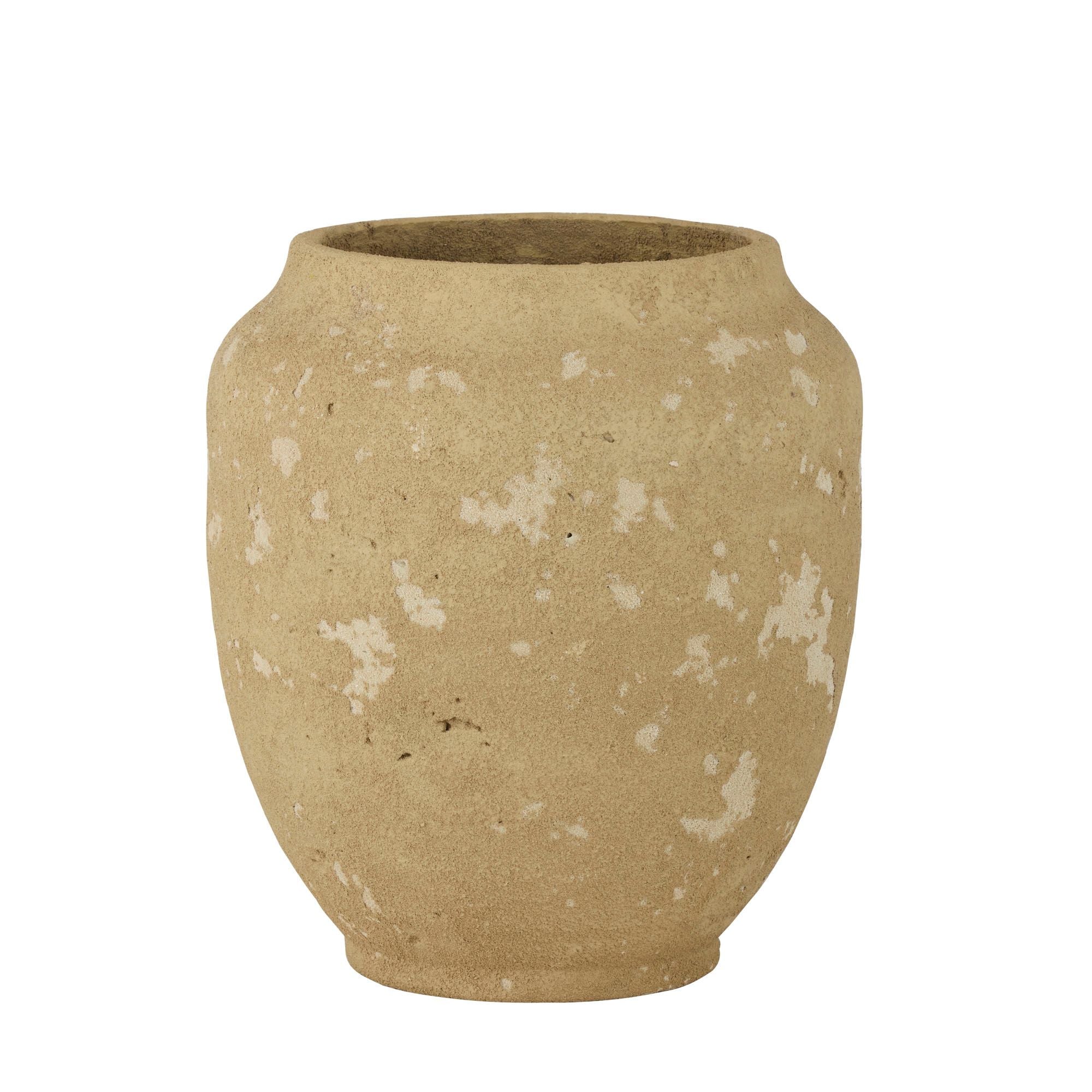 Coast To Coast Thar Ceramic Vase 23x26cm Ochre