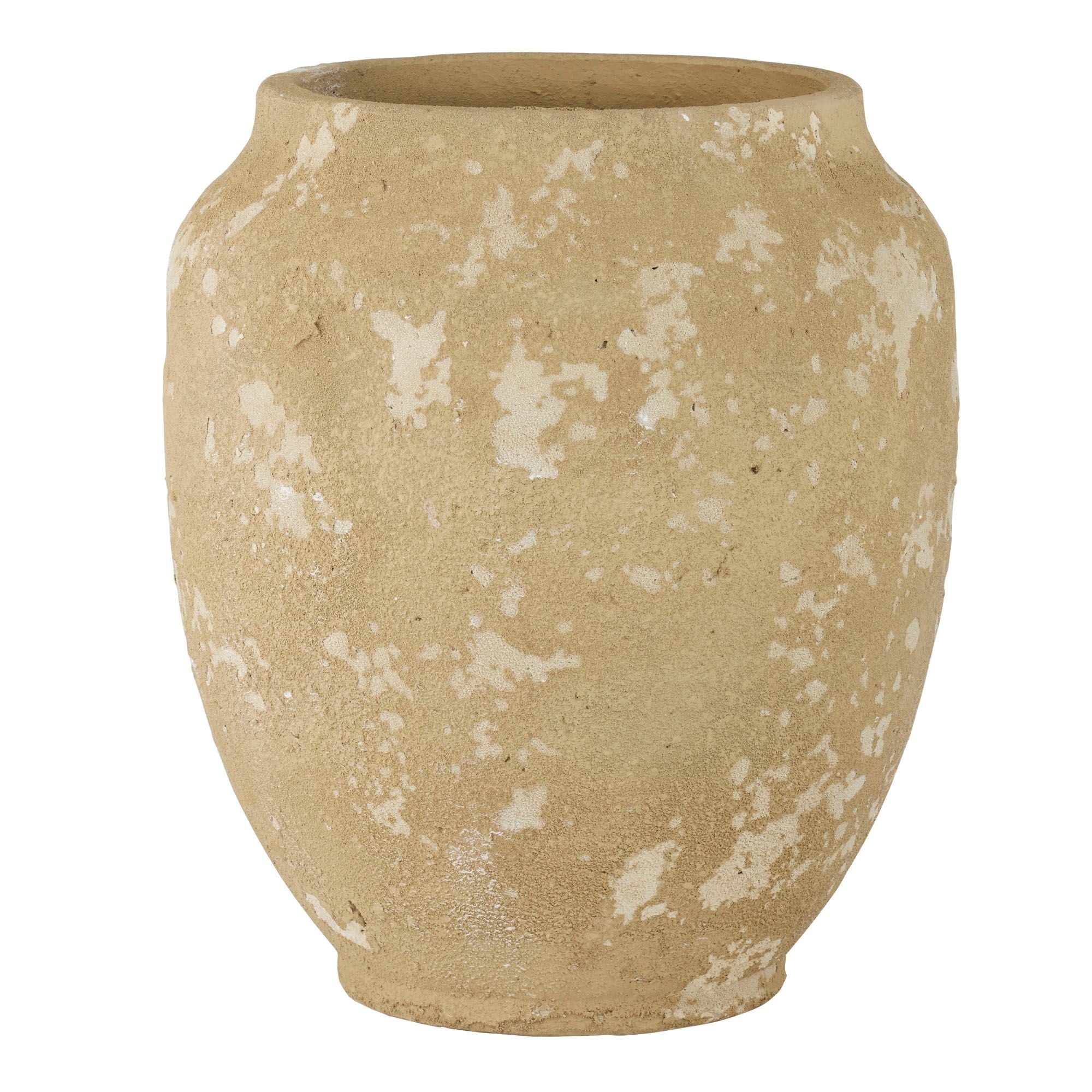 Coast To Coast Thar Ceramic Vase 32.5x37cm Ochre