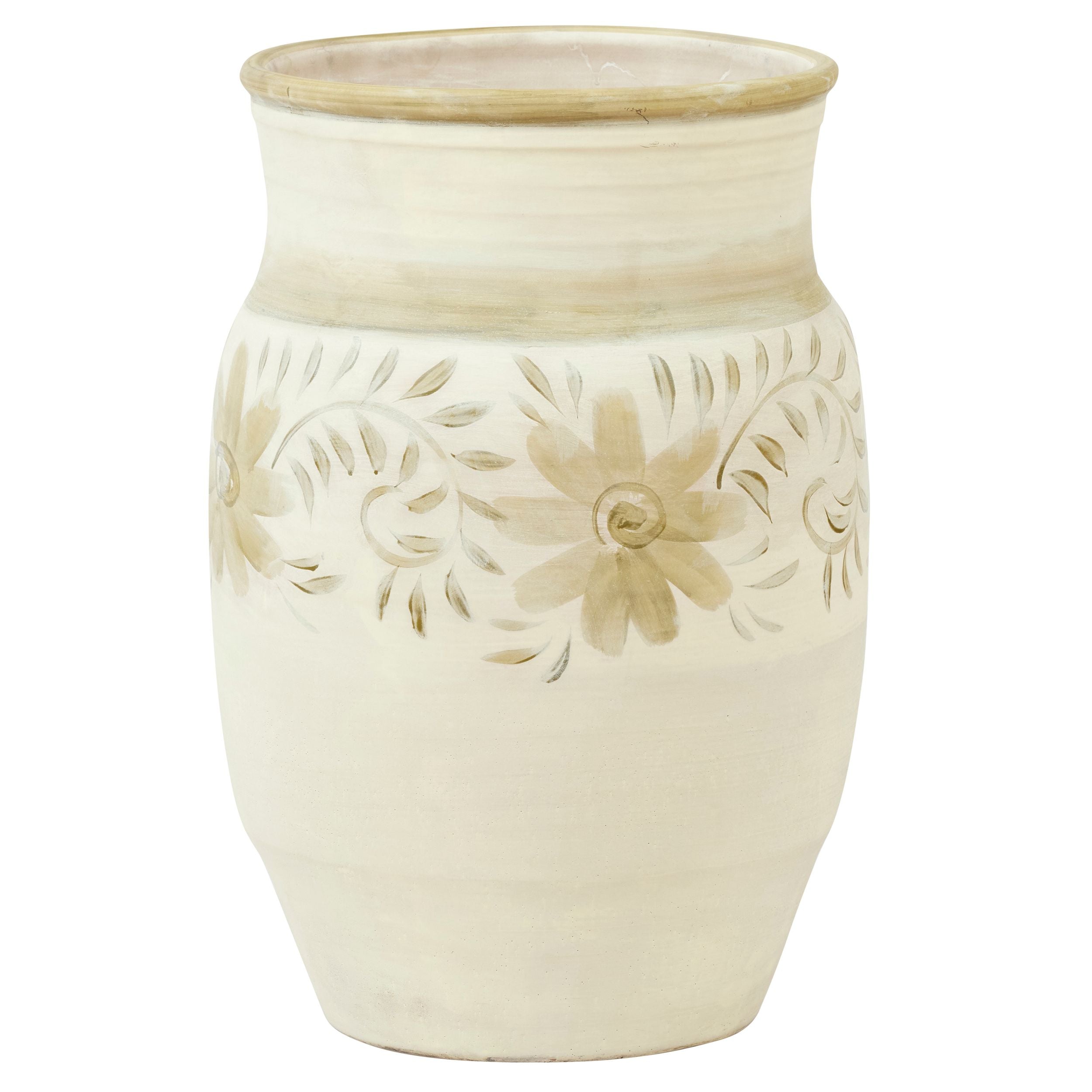 Coast To Coast Corowa Ceramic Vase 32x46.5cm Ivory/Green