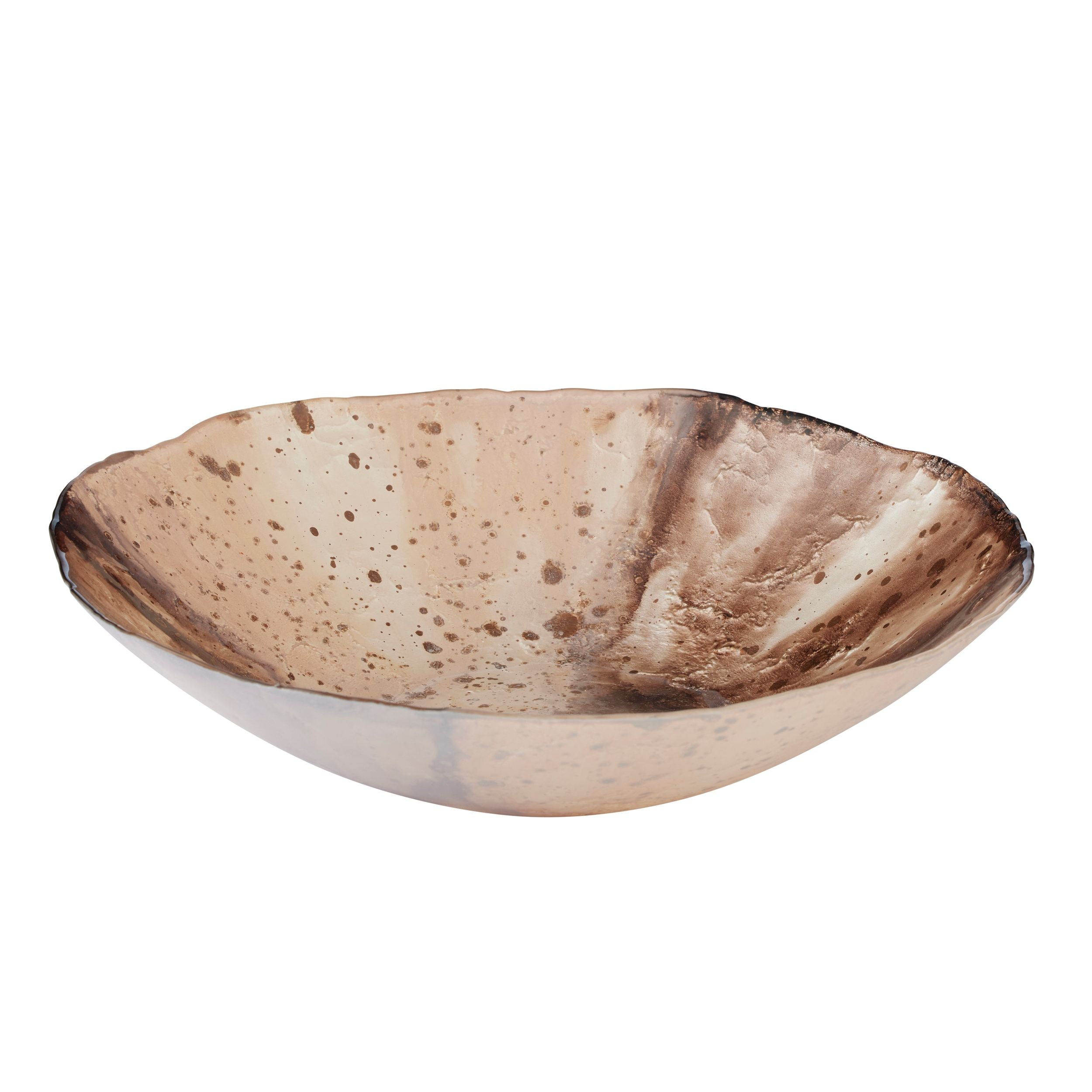 Coast To Coast Terrain Glass Bowl Cocoa