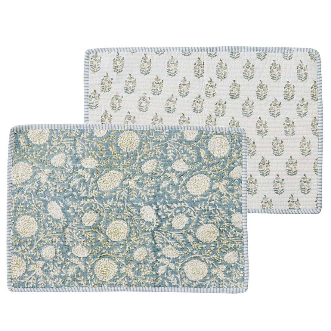 Coast To Coast Anjali Cotton Block Placemat Blue