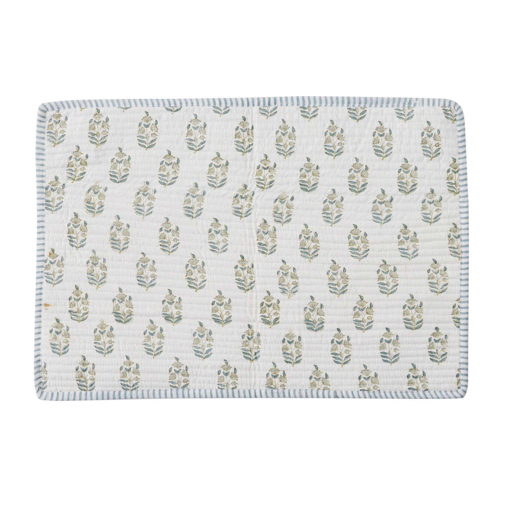 Coast To Coast Anjali Cotton Block Placemat Blue