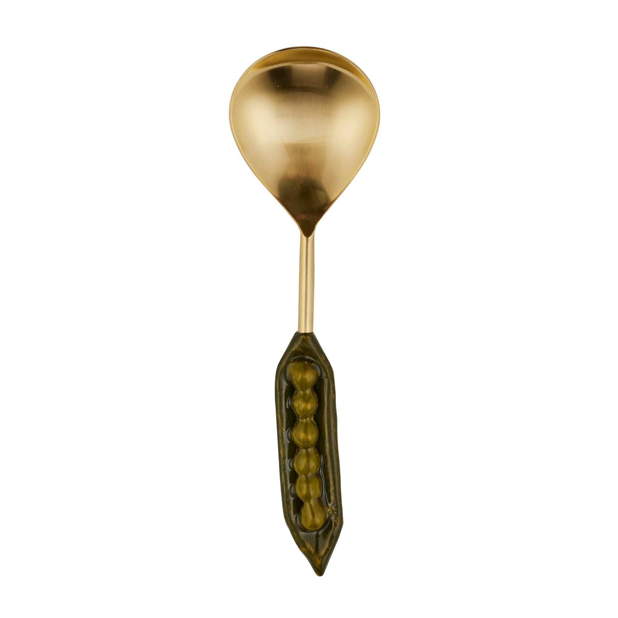 Assemble Peas Stainless Steel/Enamel Serving Spoon