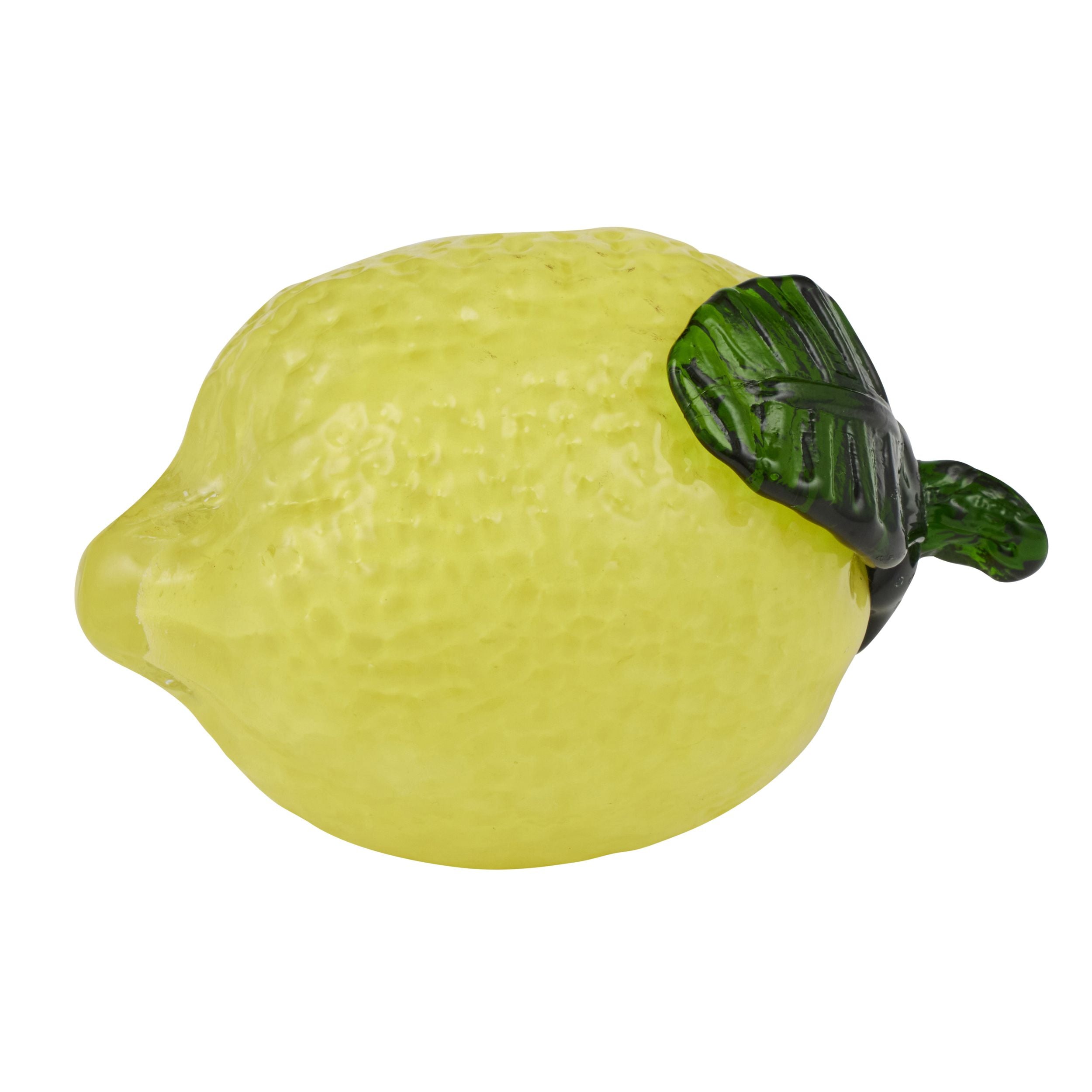 Coast To Coast Lemon Glass Sculpture Yellow