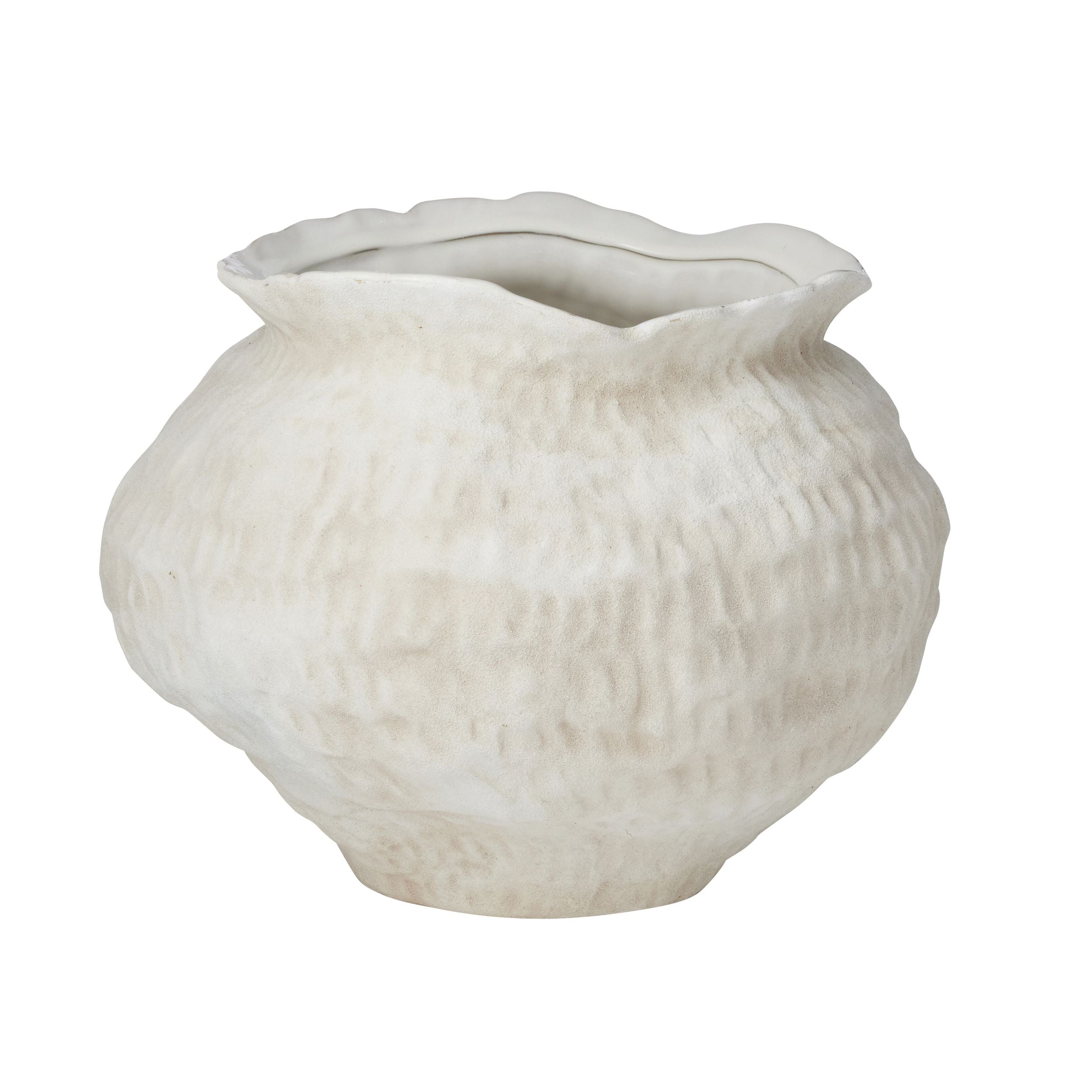 Coast To Coast Herman Ceramic Pot Ivory