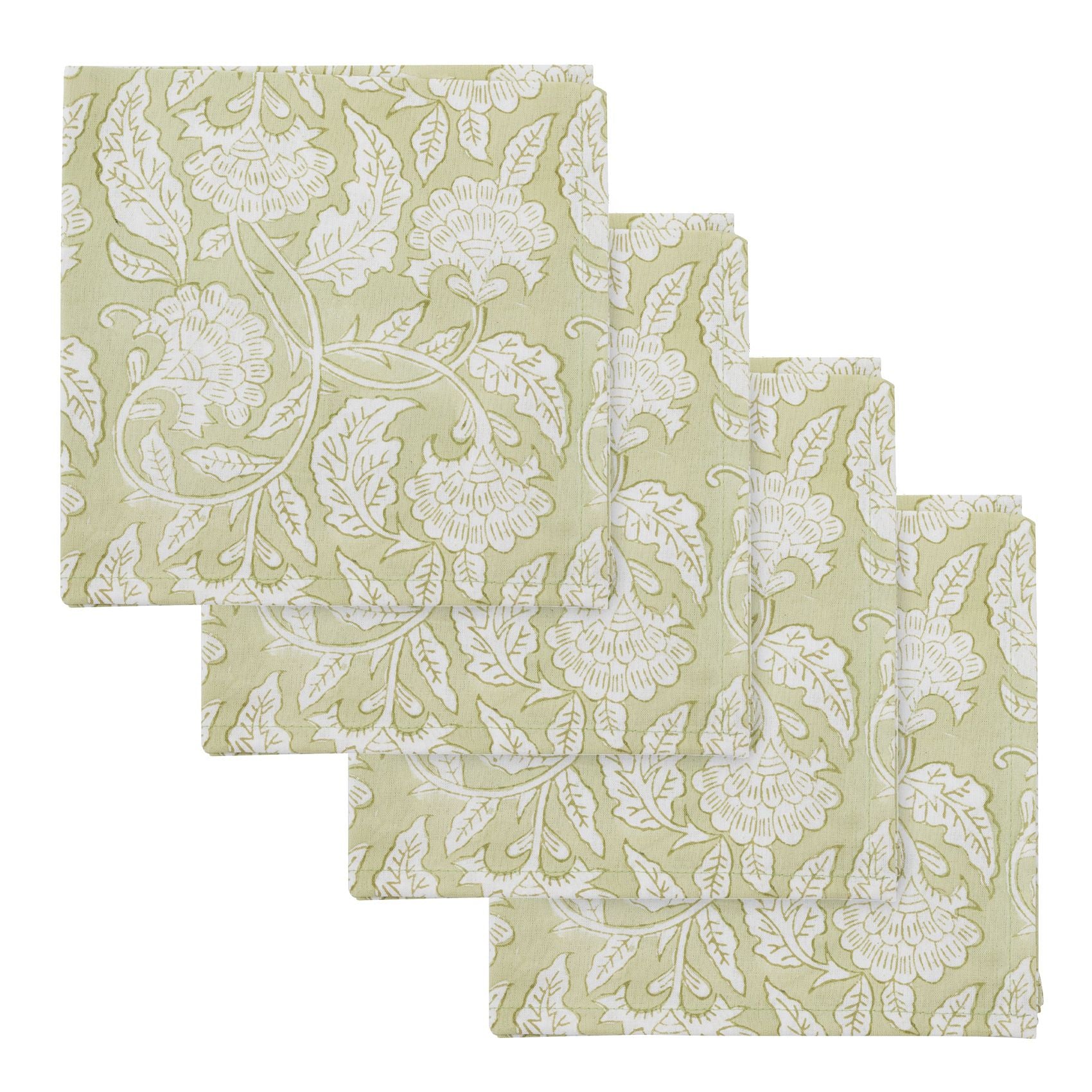 Coast To Coast Lalita Set of 4 Cotton Block Napkins