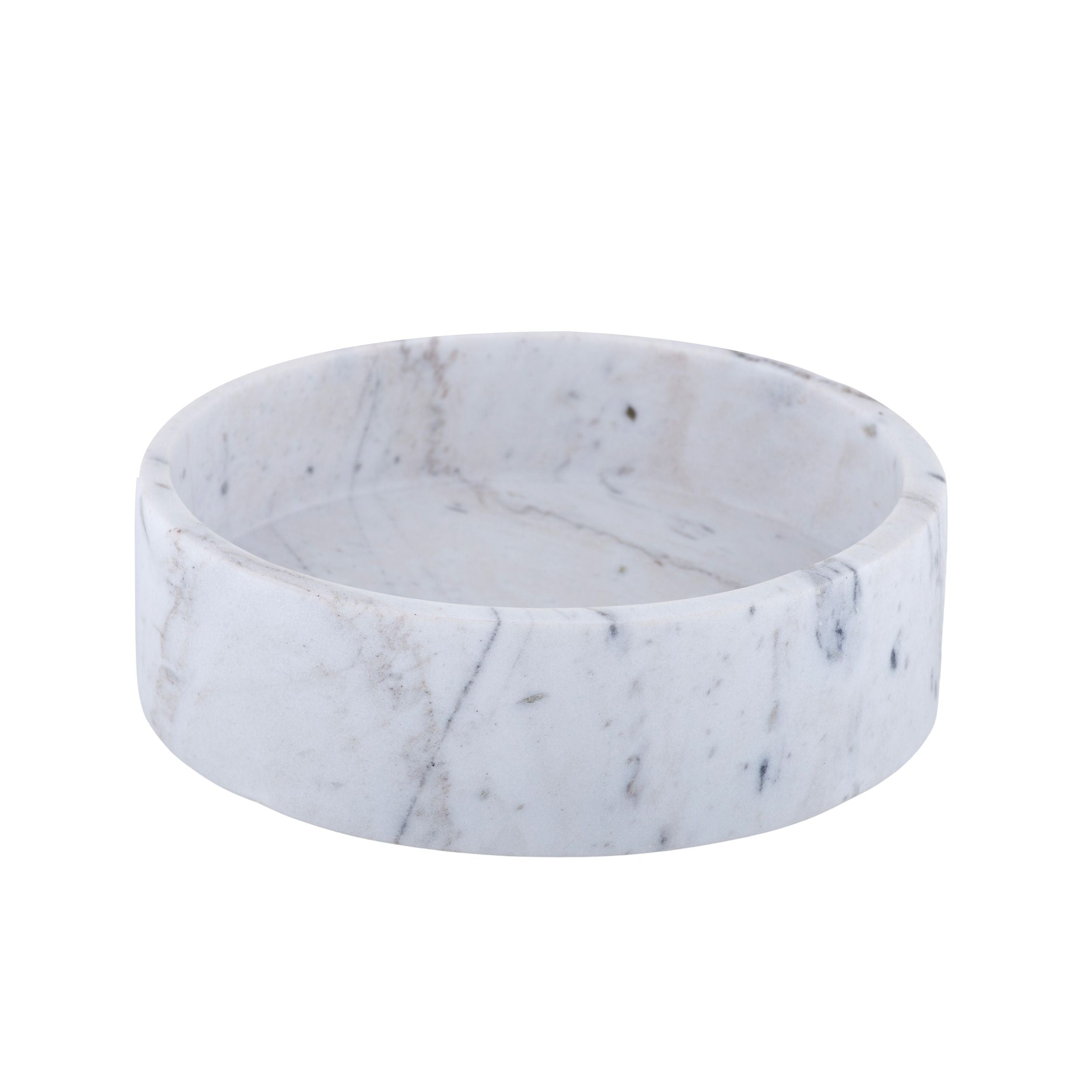 Coast To Coast Ivy Marble Bowl 20x6cm White