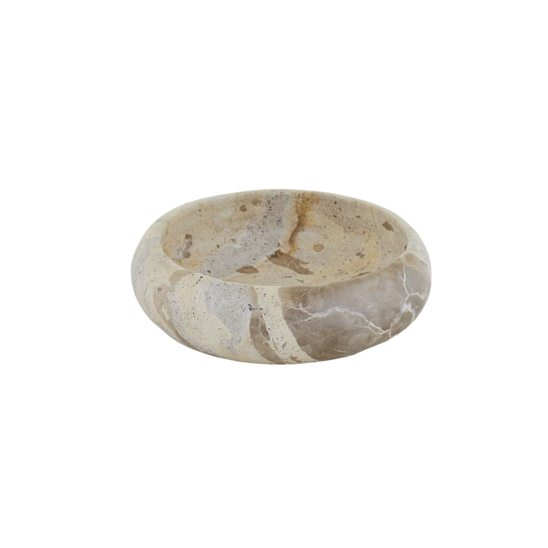 Assemble Xena Marble Bowl 12.5x5cm Taupe