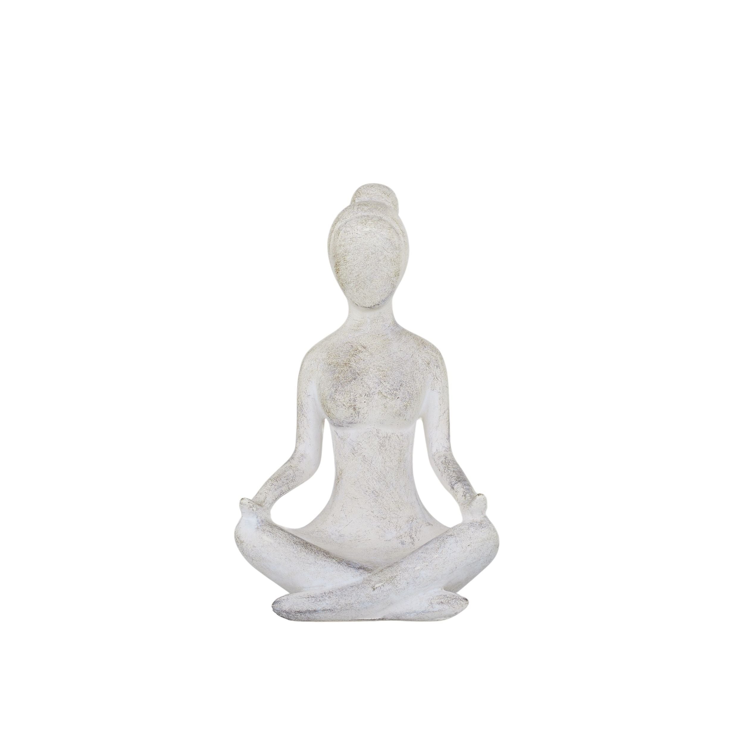 Coast To Coast Yogi Lady Resin Sculpture 12x21cm Natural