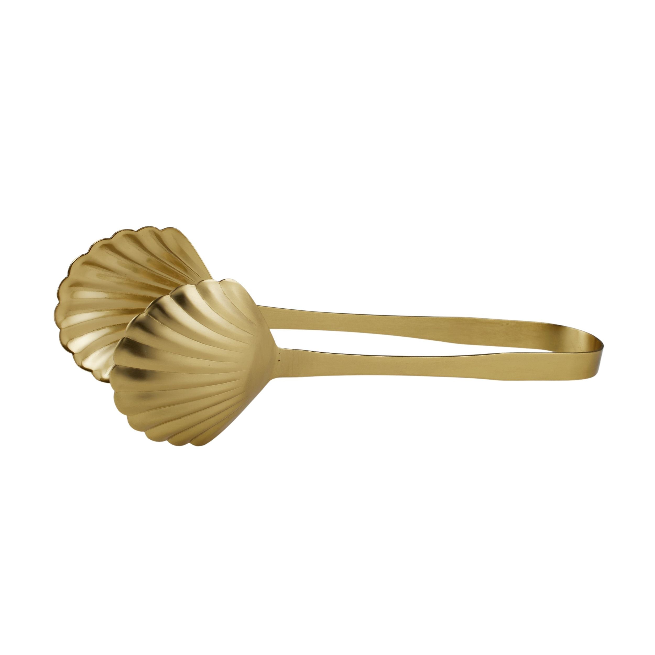 Assemble Clam Stainless Steel Tongs Gold