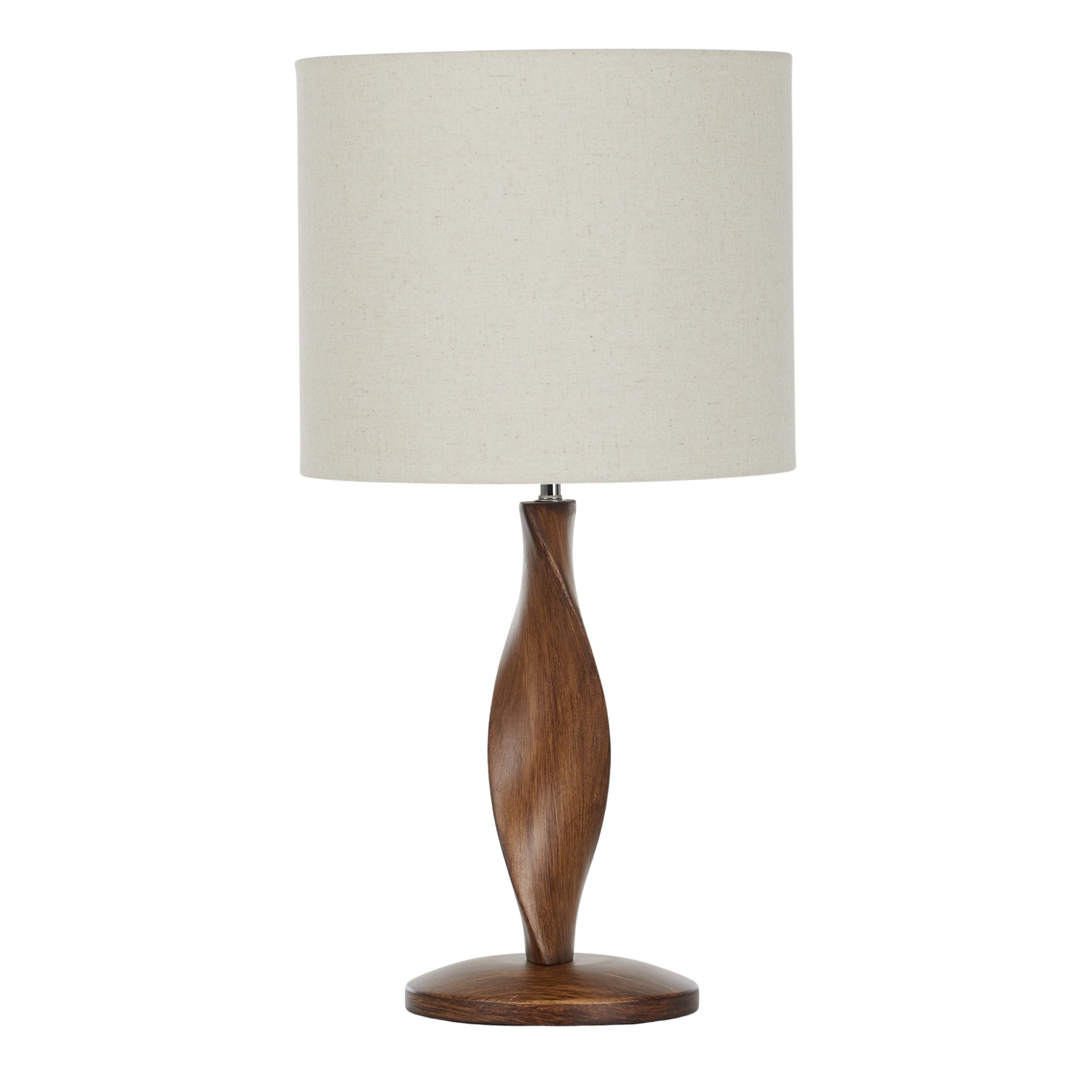 Coast To Coast Priya Wood Table Lamp Walnut/Natural