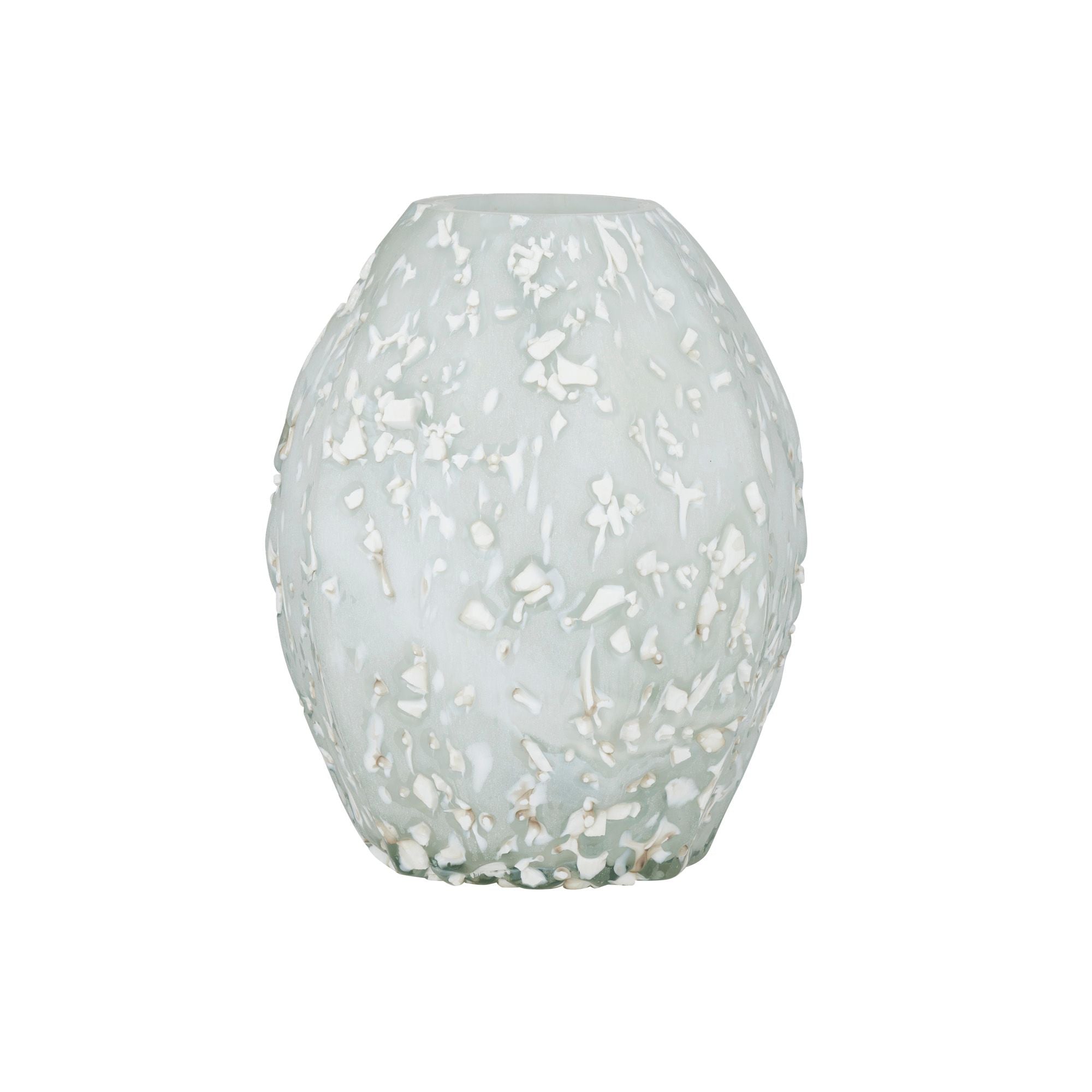 Coast To Coast Playa Glass Lamp White
