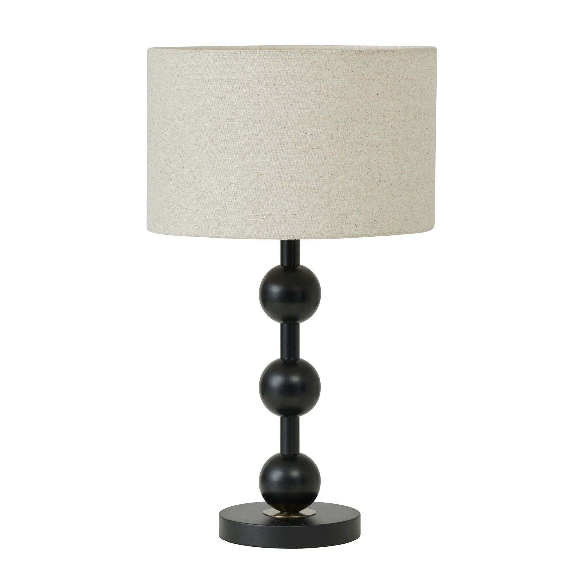 Coast To Coast Mayer Metal Table Lamp Black/Natural