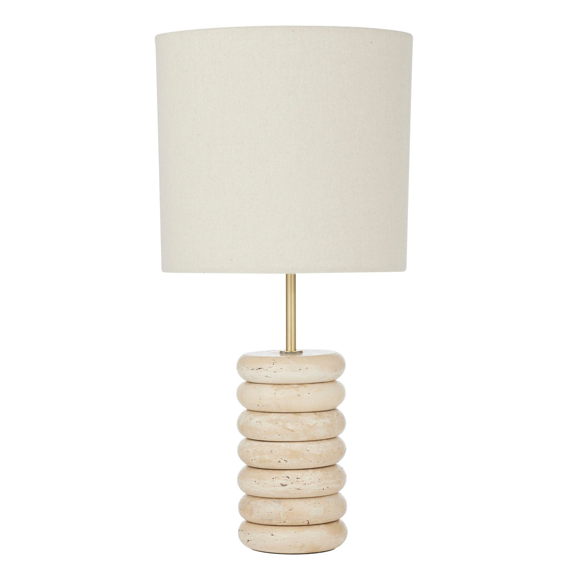 Coast To Coast Firenze Travertine Lamp 28x56cm Natural