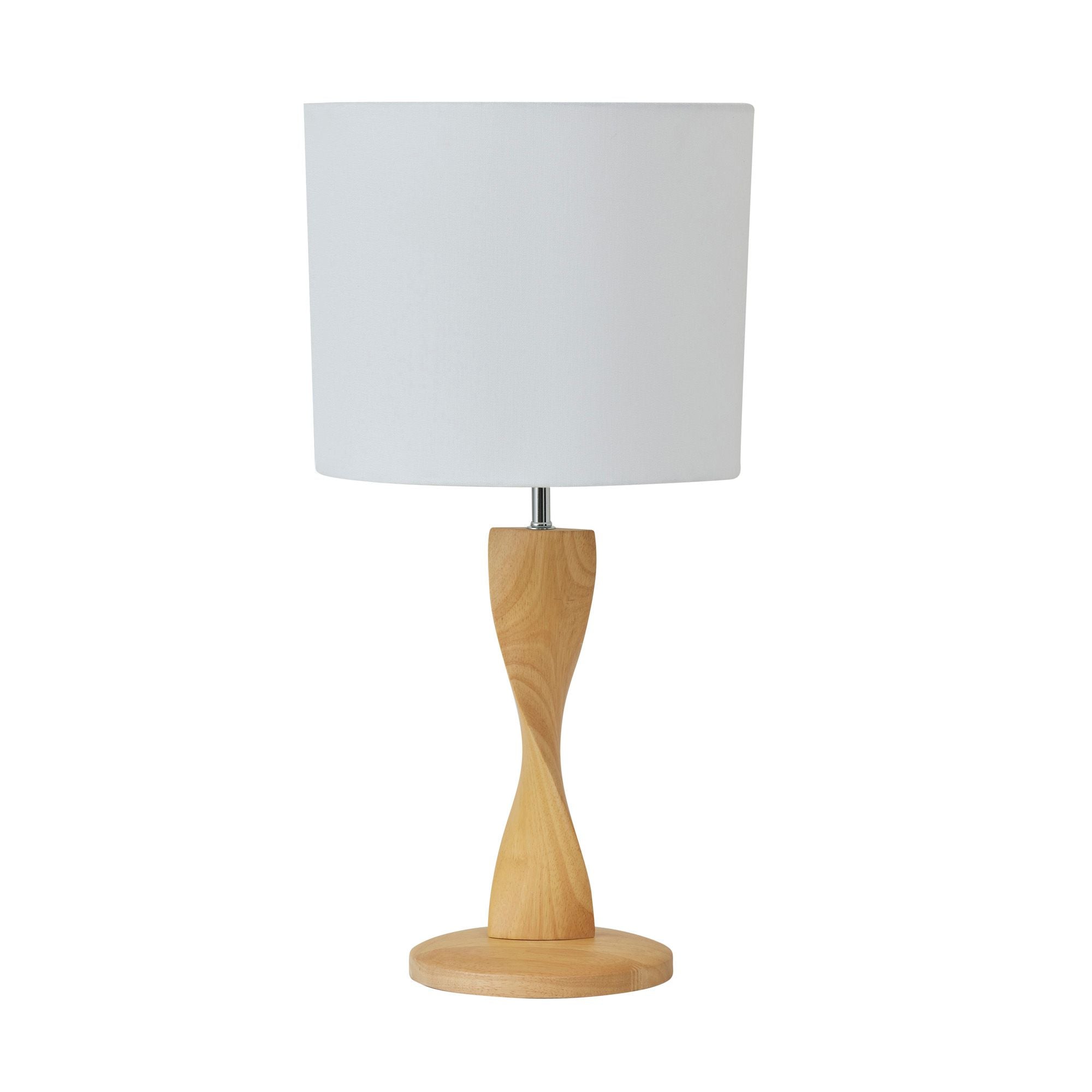 Coast To Coast Priya Wood Table Lamp Natural/White