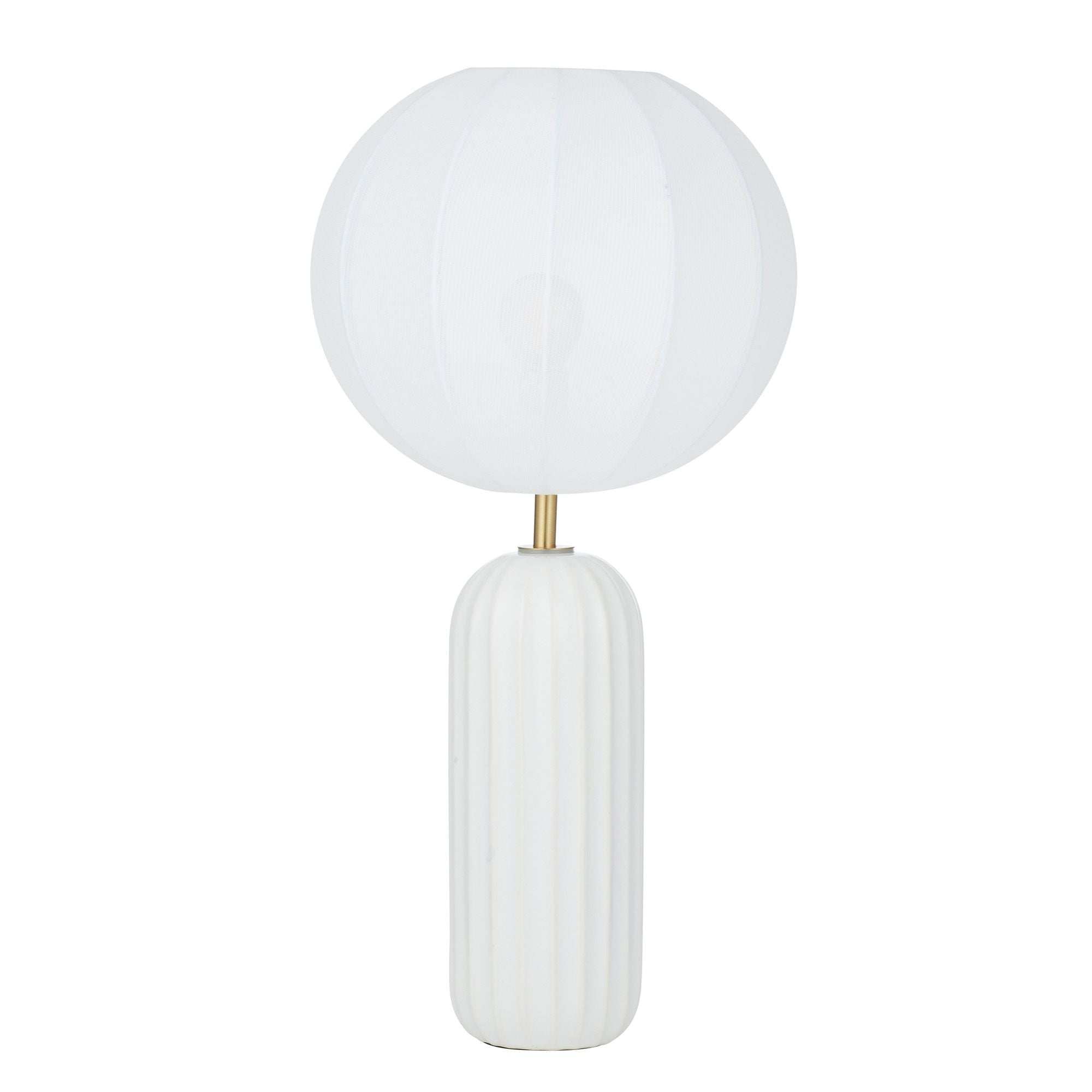 Coast To Coast Shelton Ceramic Lamp White
