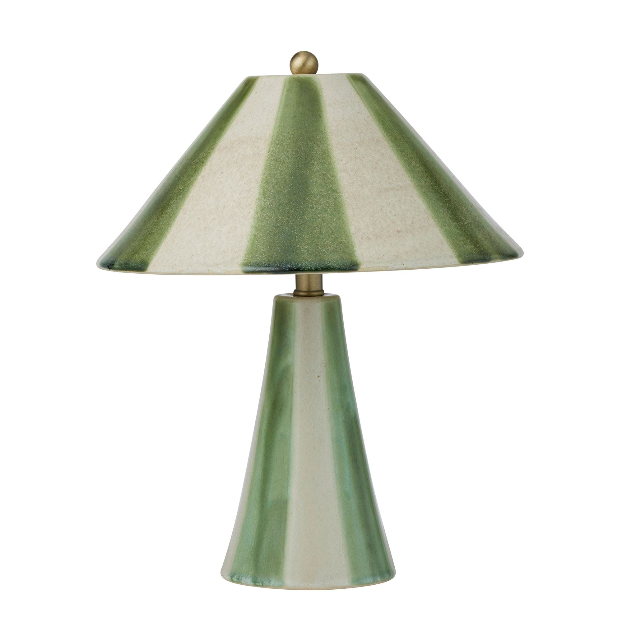 Coast To Coast Athol Ceramic Lamp Green/Ivory