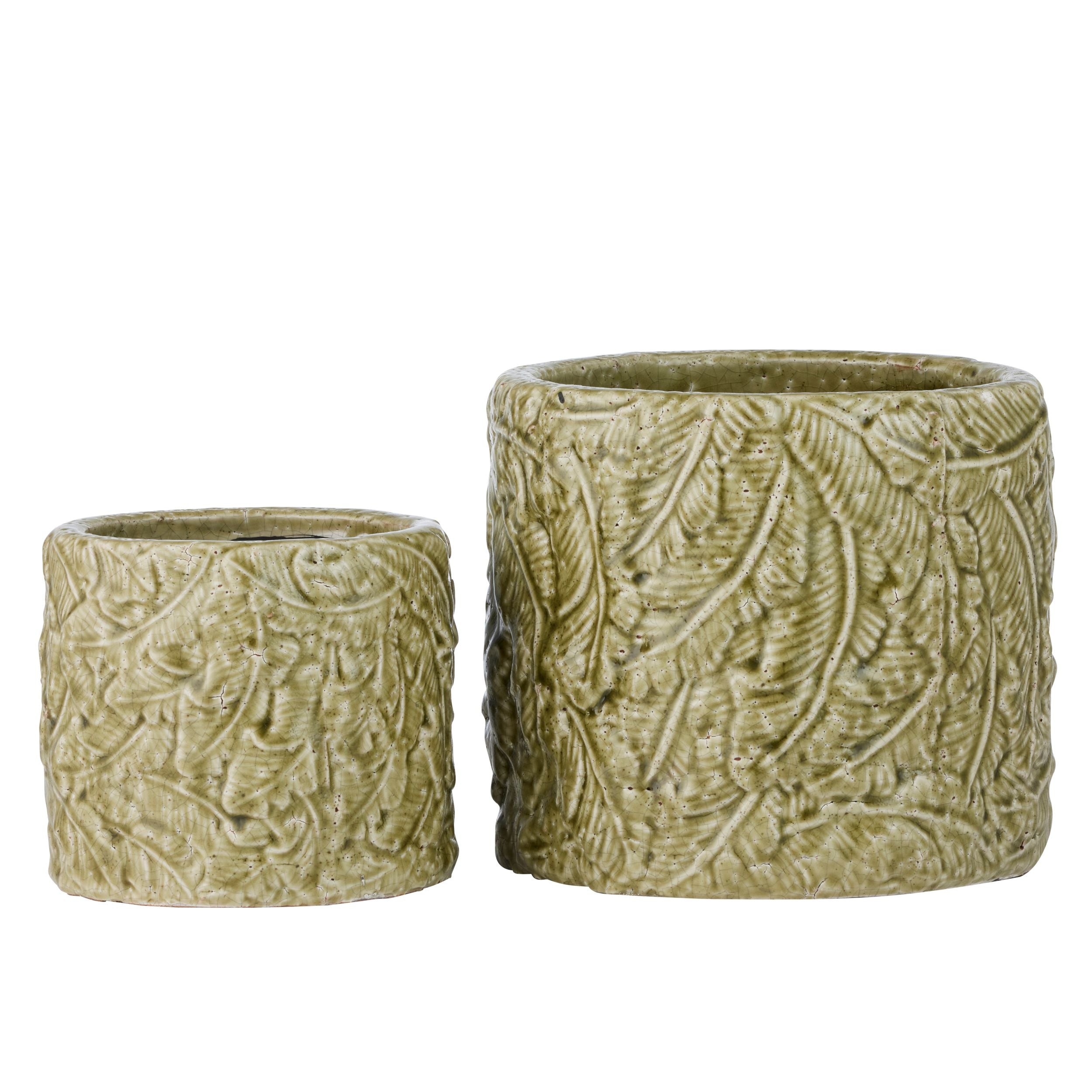 Life Botanic Vila Set of 2 Ceramic Pots Sage