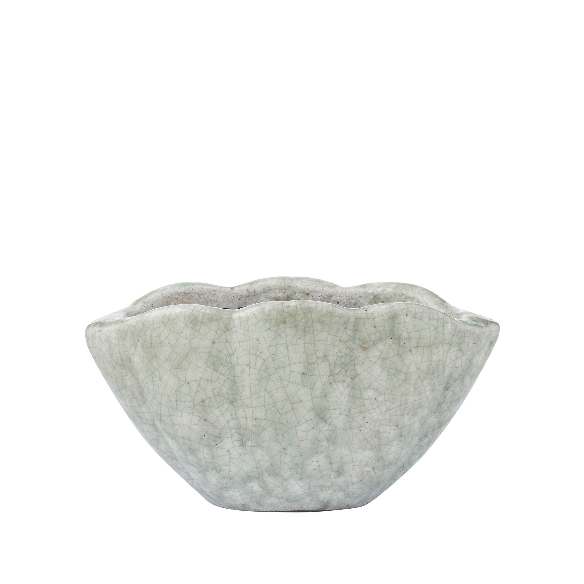 Life Botanic Vongole Ceramic Pot 27x14x14cm Mint