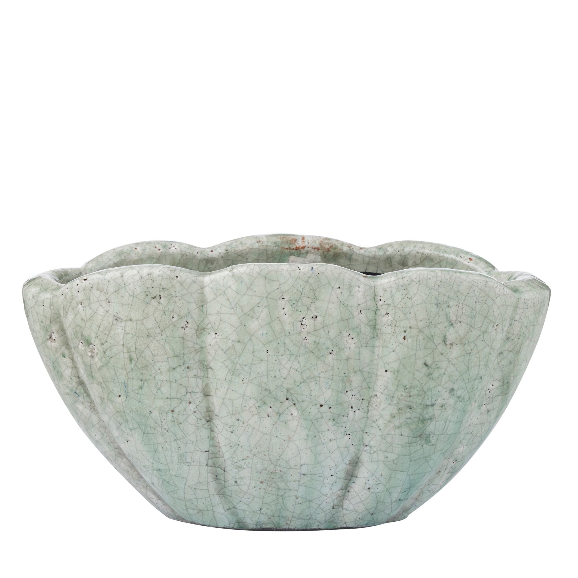 Life Botanic Vongole Ceramic Pot 35x18x18cm Mint