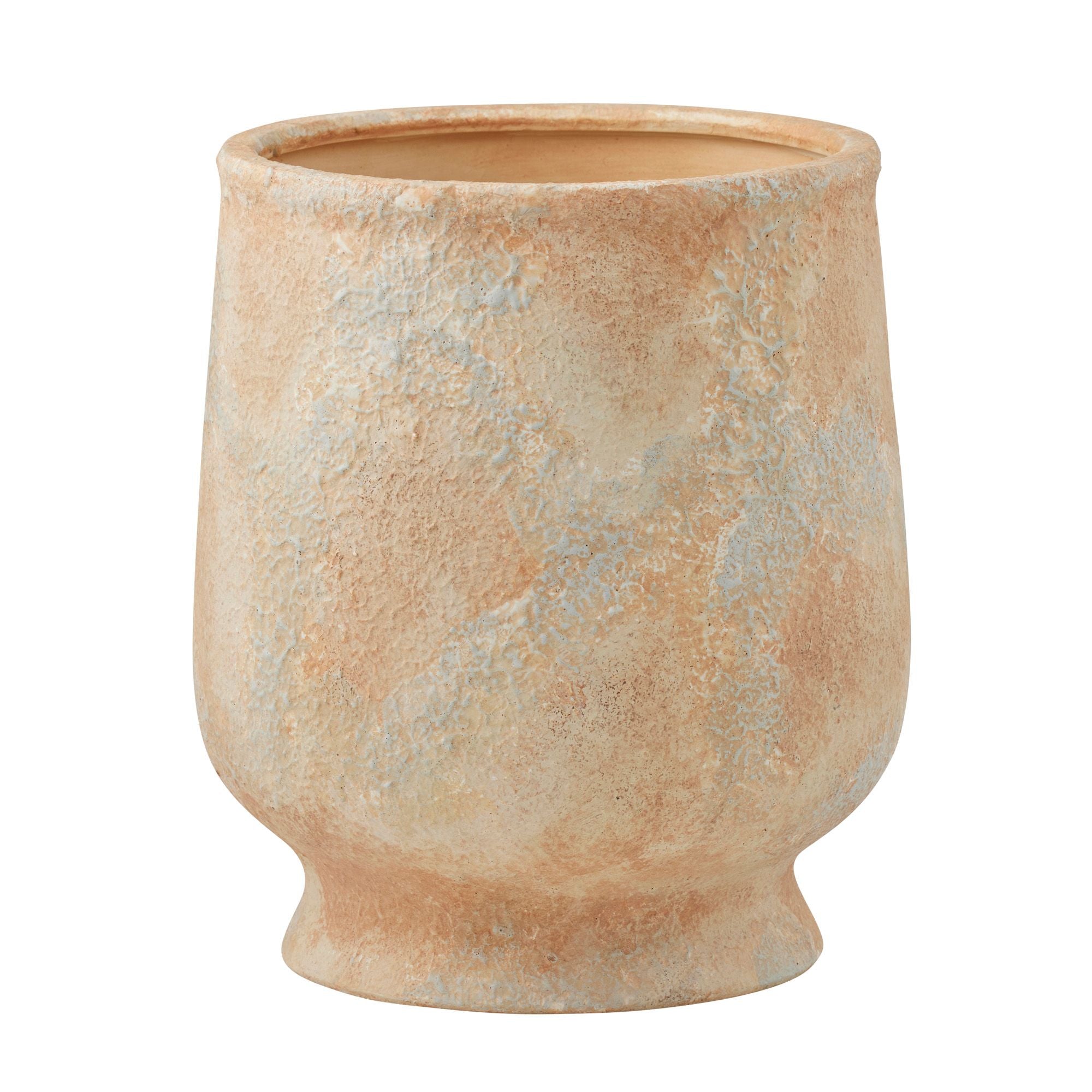 Life Botanic Ormiston Ceramic Pot 25.5x30cm Natural/Steel