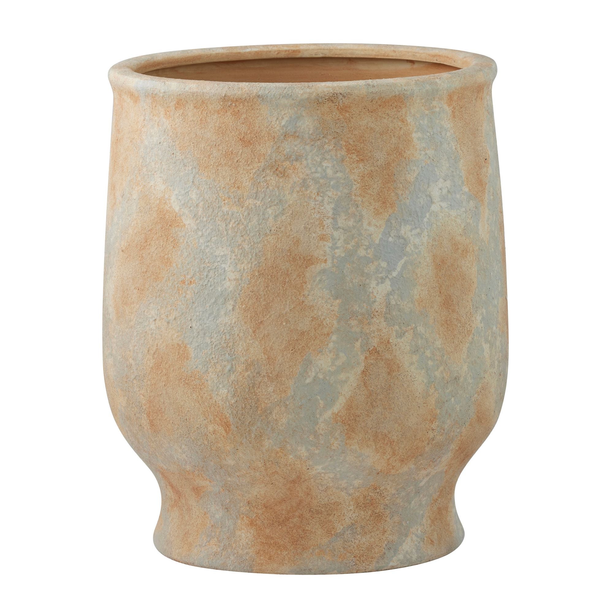 Life Botanic Ormiston Ceramic Pot 31.5x38cm Natural/Steel