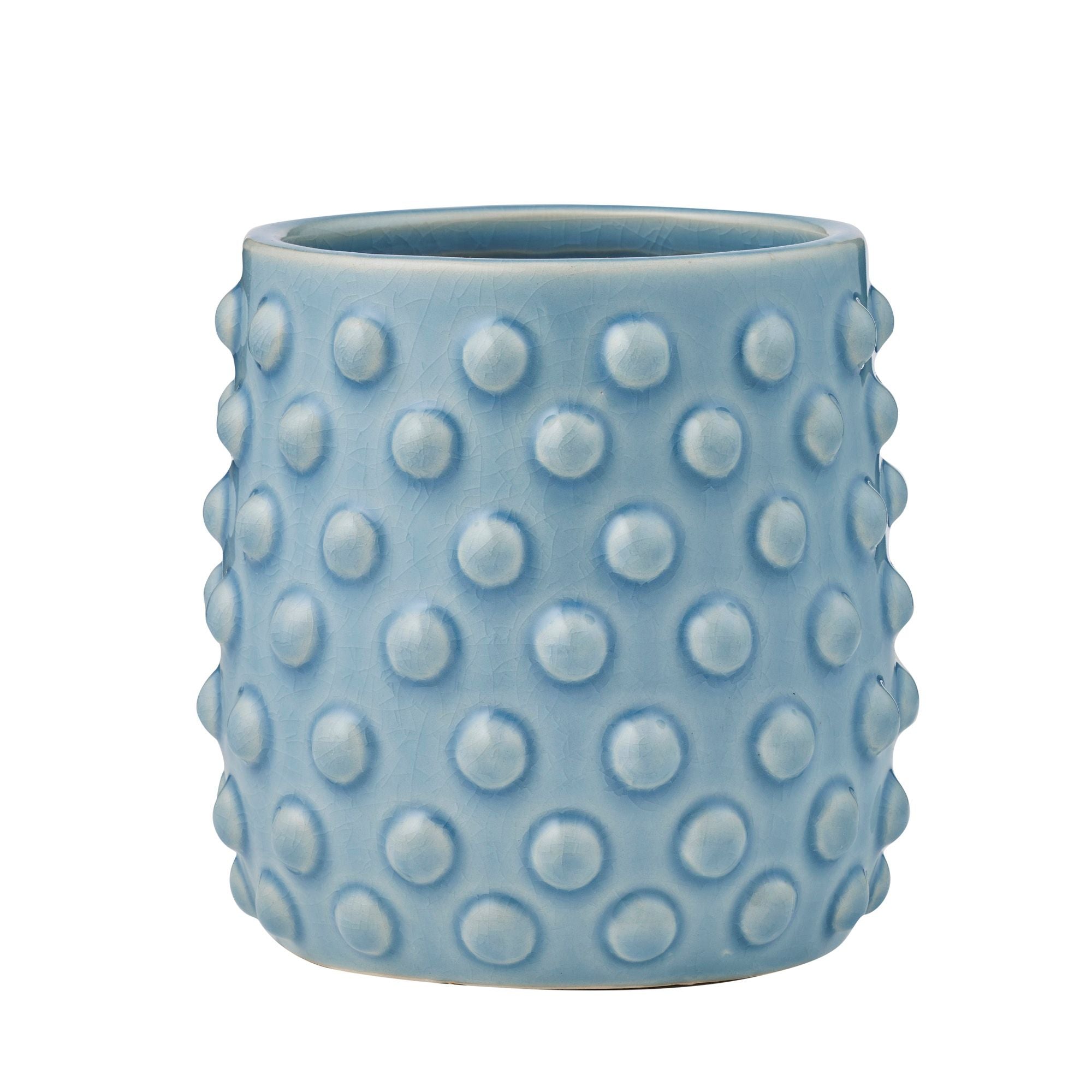 Coast To Coast Loch Ceramic Pot 18.5x19cm Pale Steel