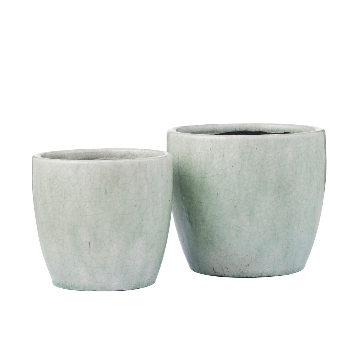 Life Botanic Smyth Set of 2 Ceramic Pots Mint