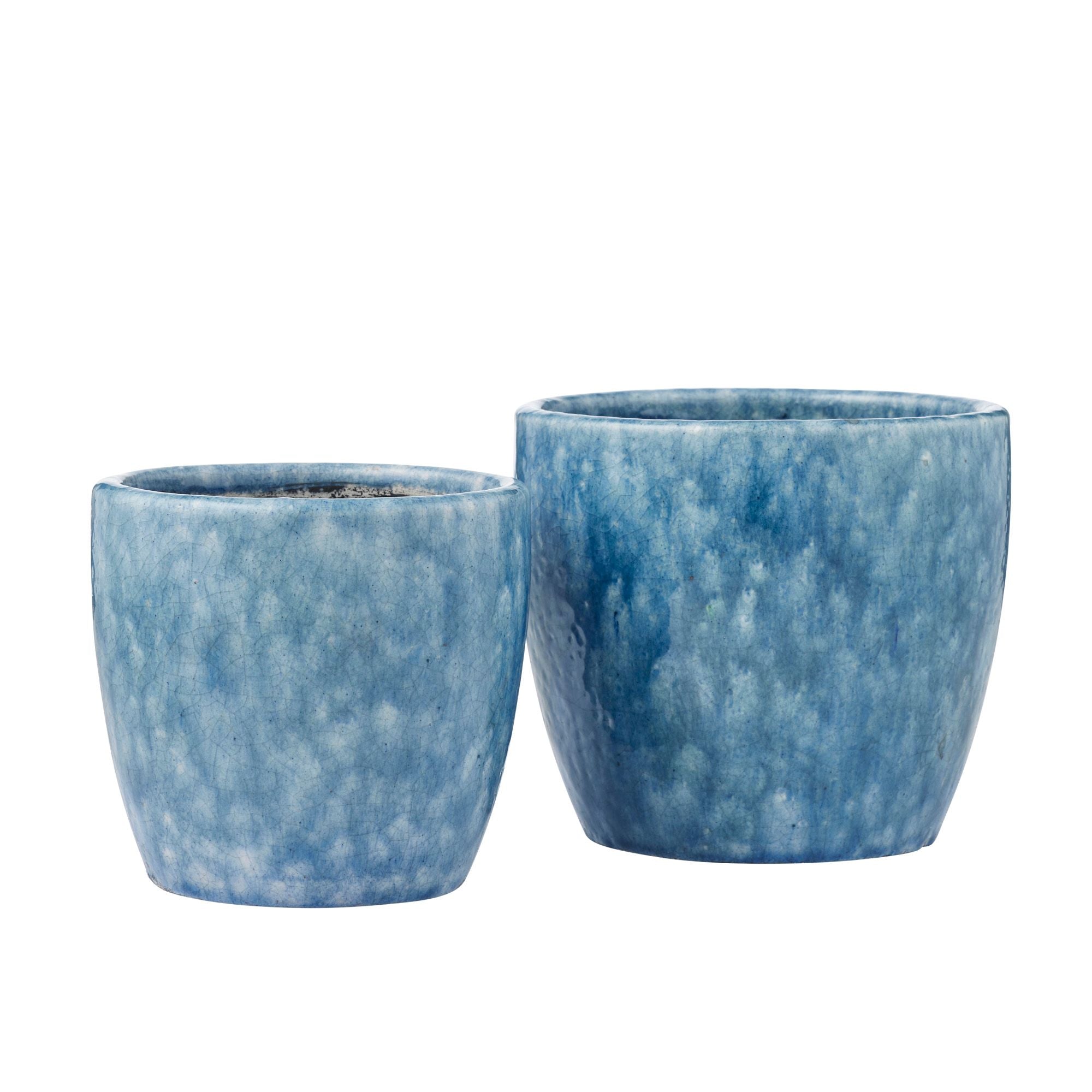 Life Botanic Smyth Set of 2 Ceramic Pots Denim