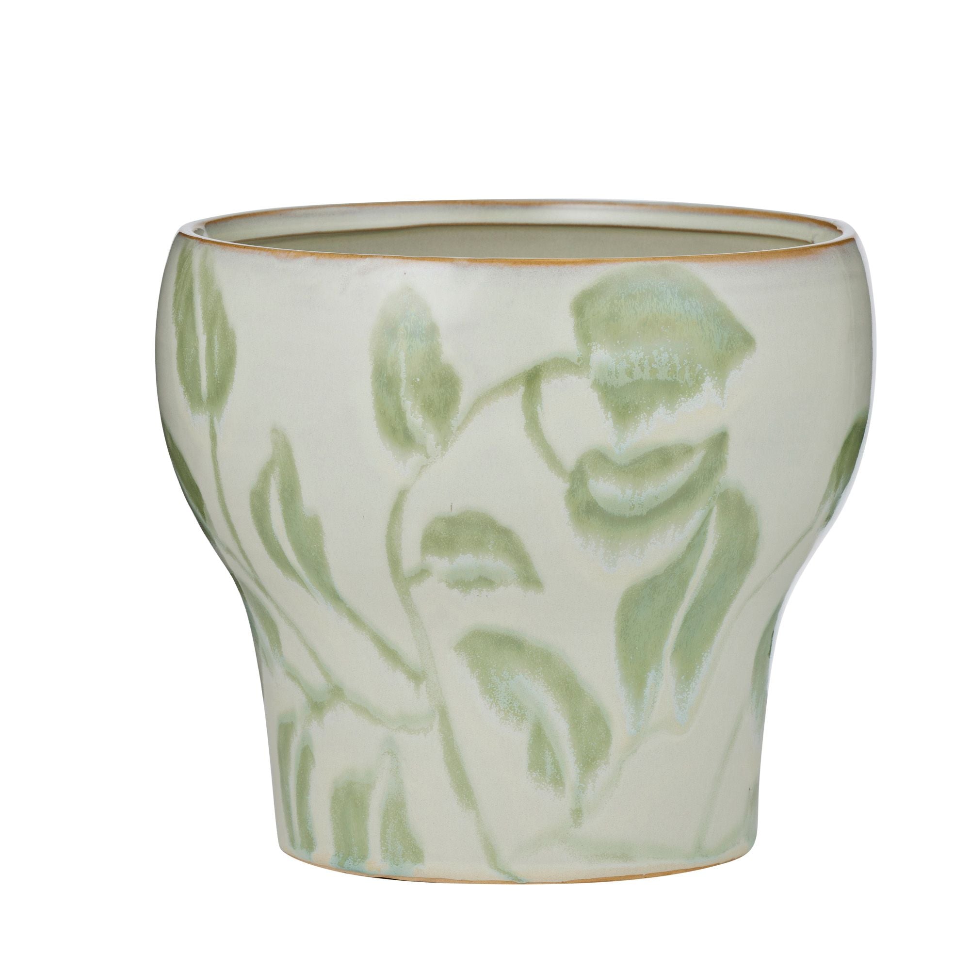 Coast To Coast Winslet Ceramic Pot Natural/Green